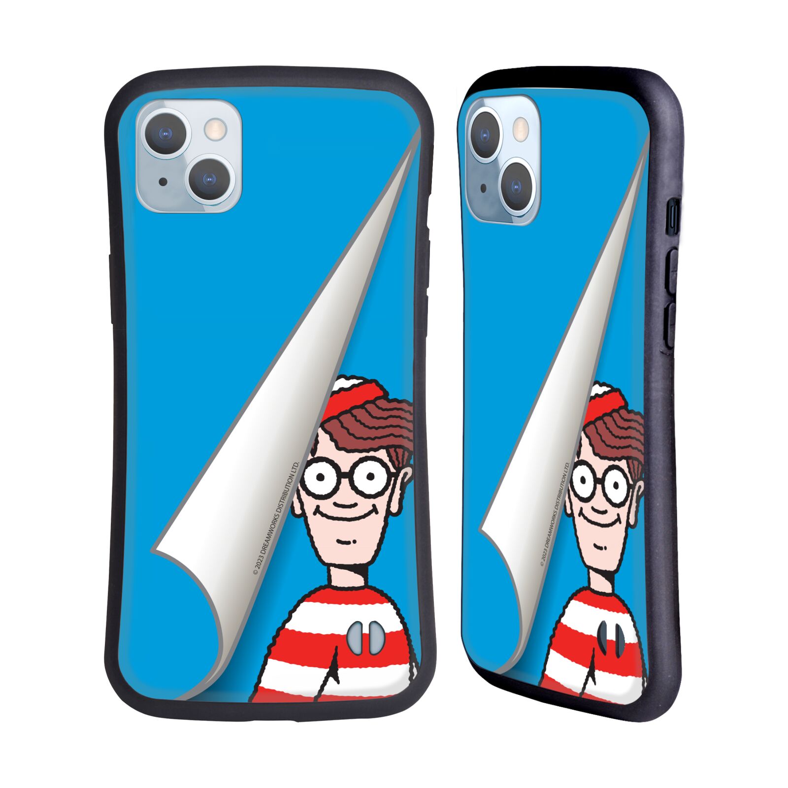 Odolný zadní obal pro mobil Apple iPhone 14 PLUS - HEAD CASE - Kde je Waldo - modré pozadí