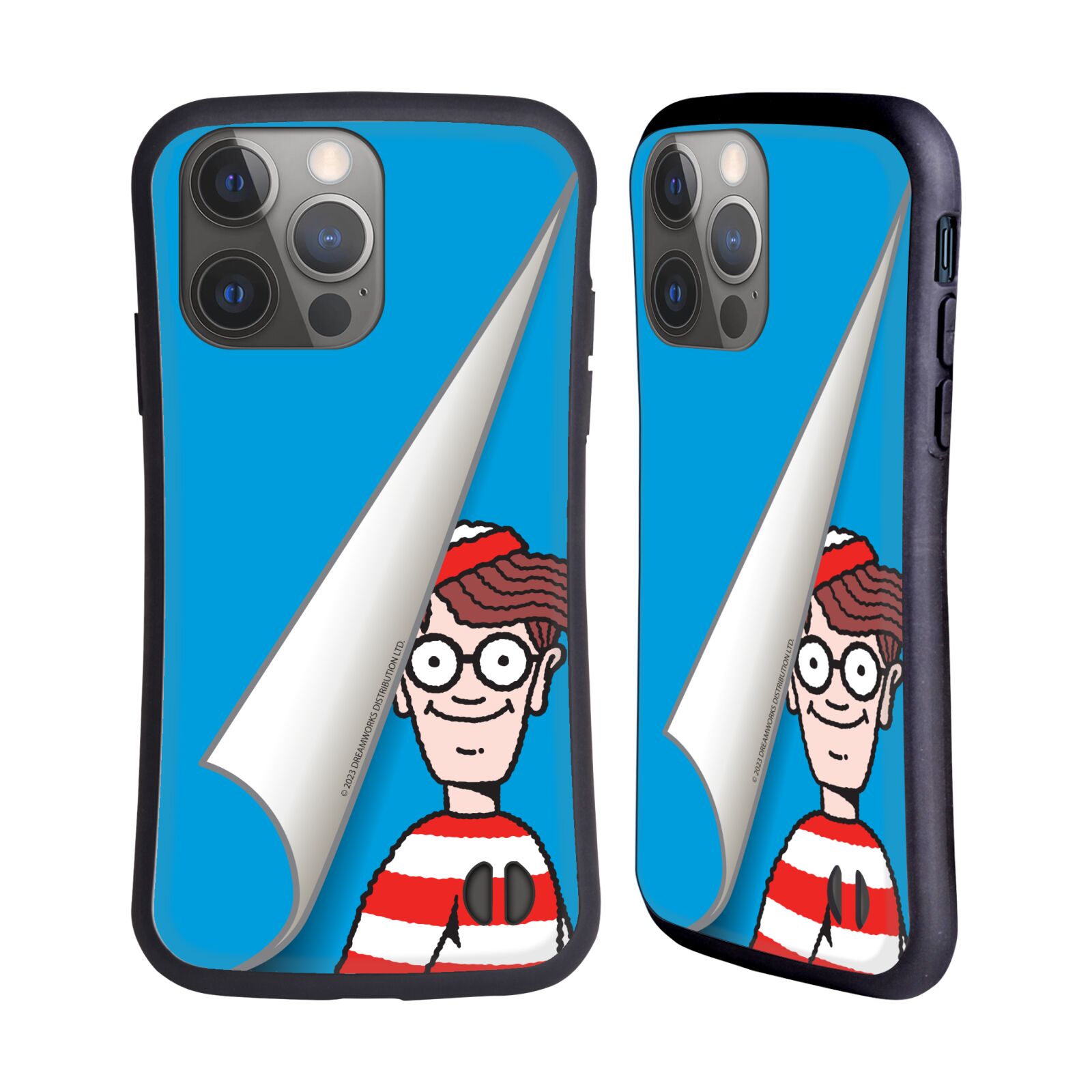 Odolný zadní obal pro mobil Apple iPhone 14 PRO - HEAD CASE - Kde je Waldo - modré pozadí