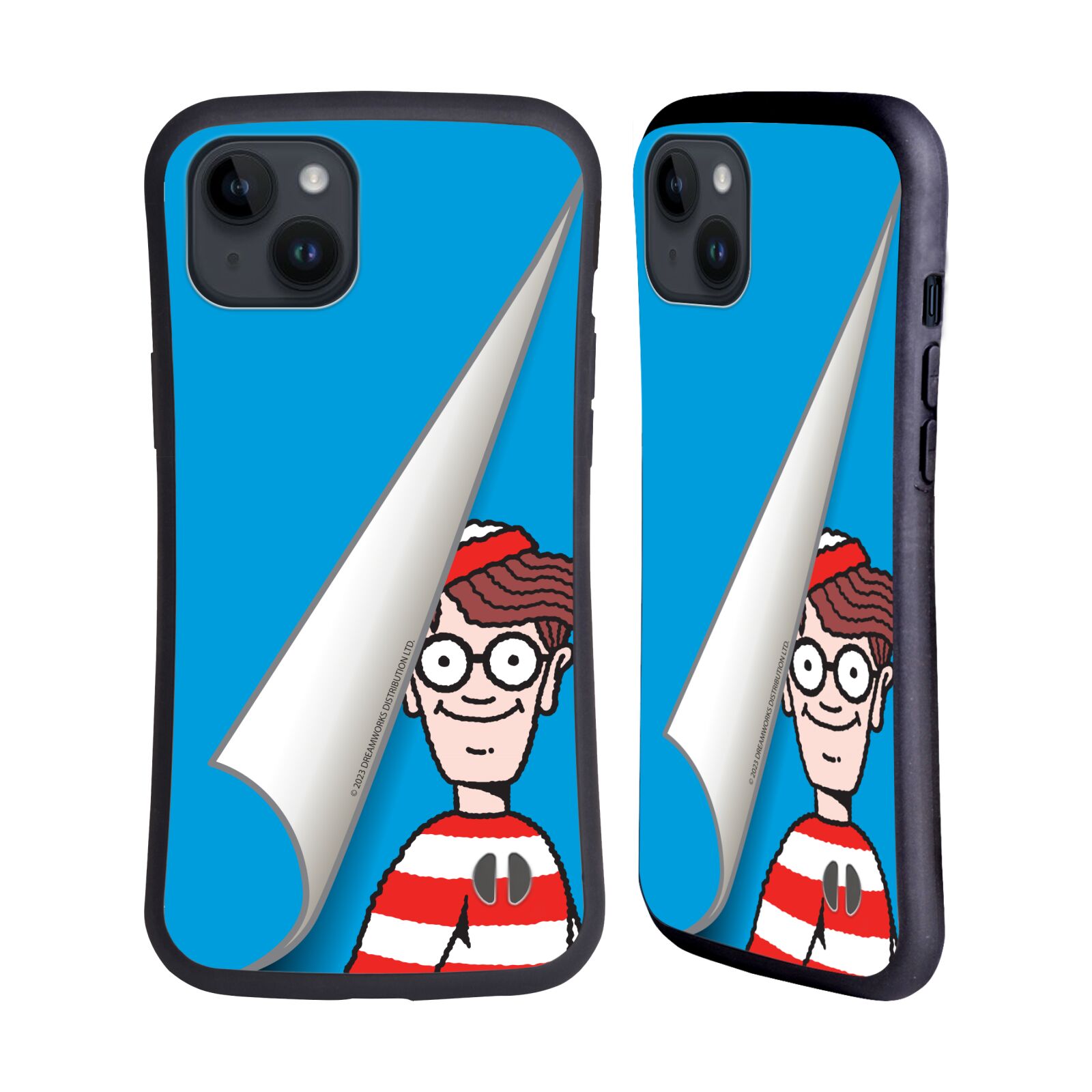Odolný zadní obal pro mobil Apple iPhone 15 PLUS - HEAD CASE - Kde je Waldo - modré pozadí