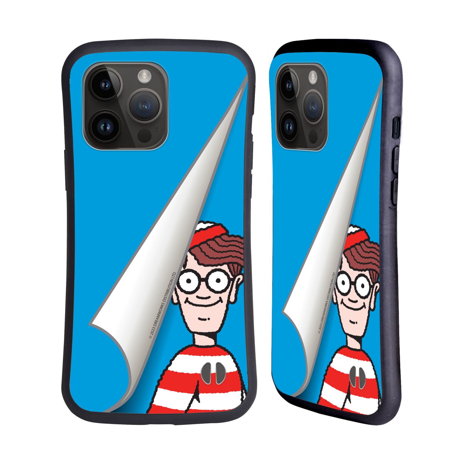 Odolný zadní obal pro mobil Apple iPhone 15 PRO MAX - HEAD CASE - Kde je Waldo - modré pozadí