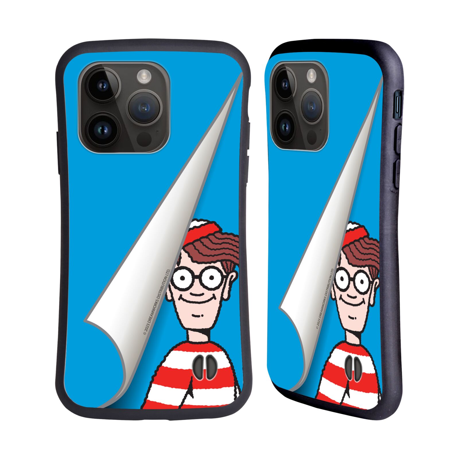 Odolný zadní obal pro mobil Apple iPhone 15 PRO - HEAD CASE - Kde je Waldo - modré pozadí