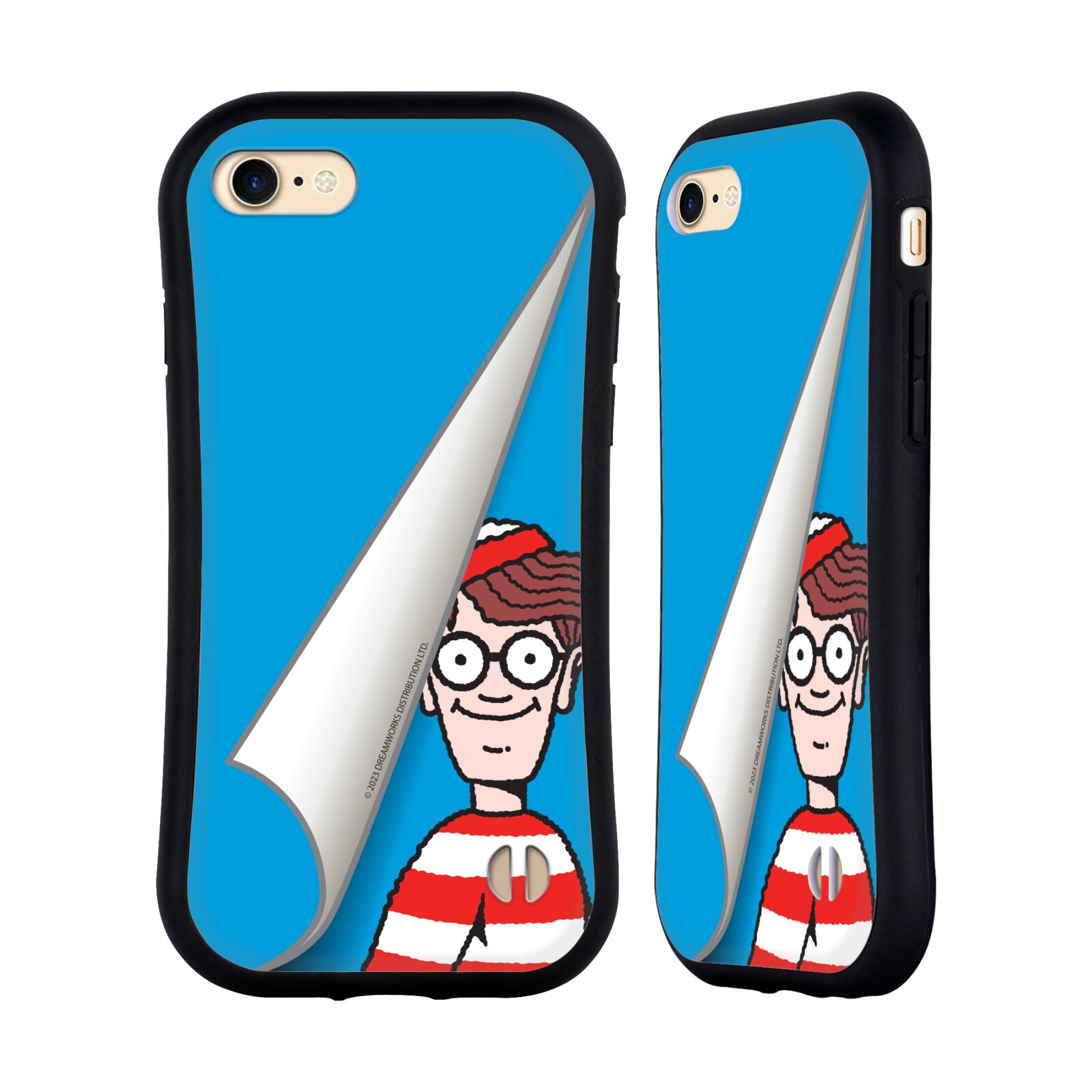 Odolný zadní obal pro mobil Apple Iphone 7/8/SE2020 - HEAD CASE - Kde je Waldo - modré pozadí