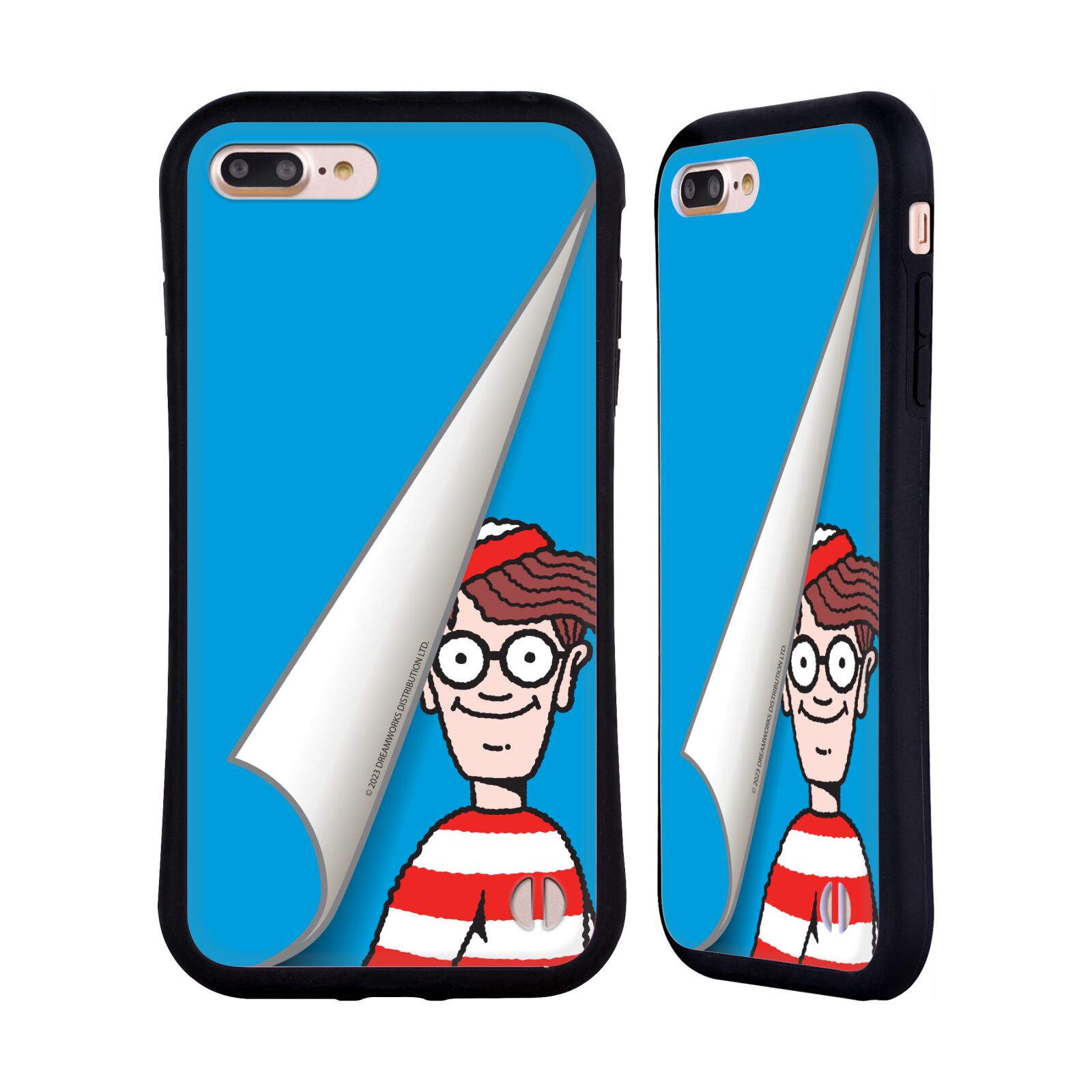Odolný zadní obal pro mobil Apple Iphone 7+ /  8+ - HEAD CASE - Kde je Waldo - modré pozadí