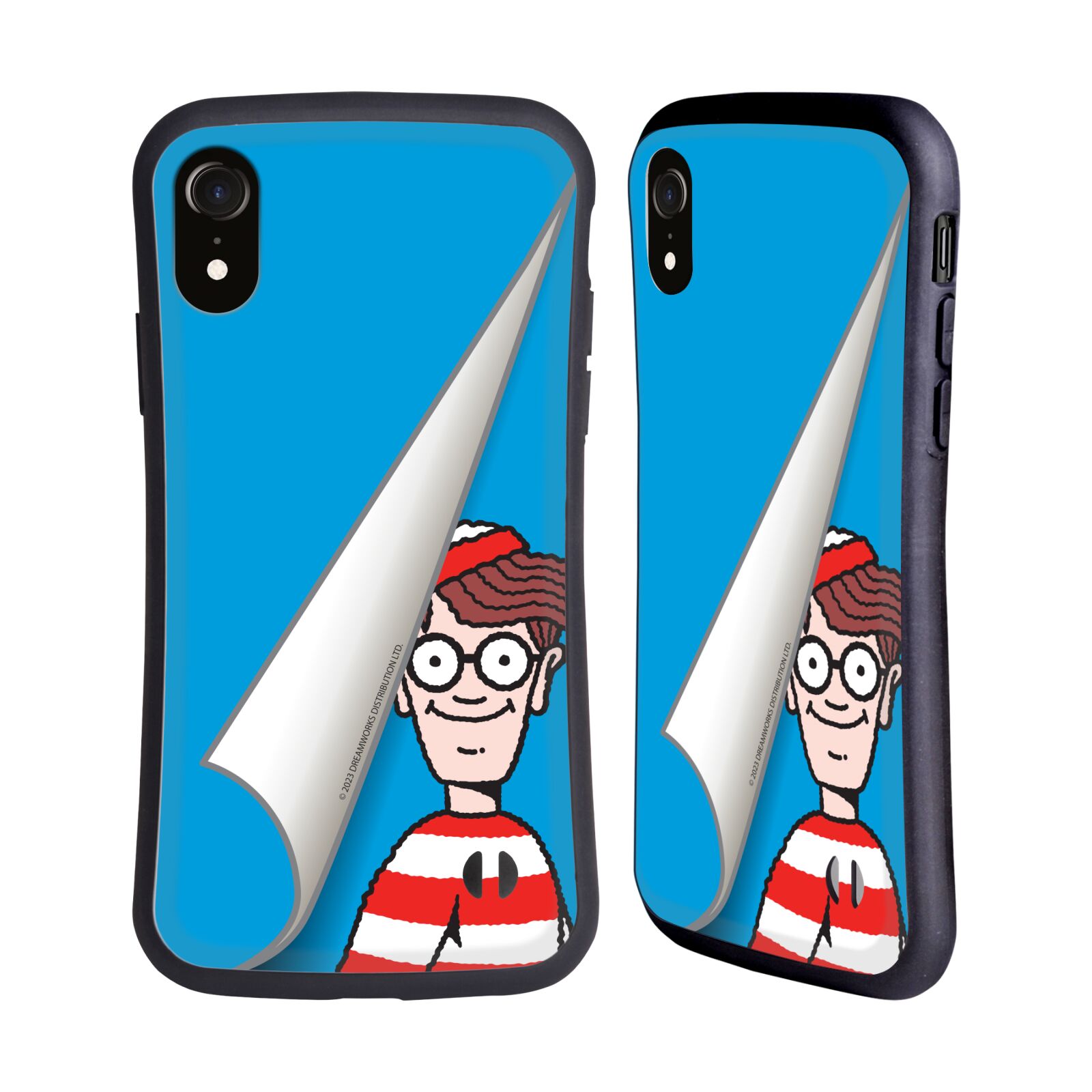 Odolný zadní obal pro mobil Apple Iphone XR - HEAD CASE - Kde je Waldo - modré pozadí
