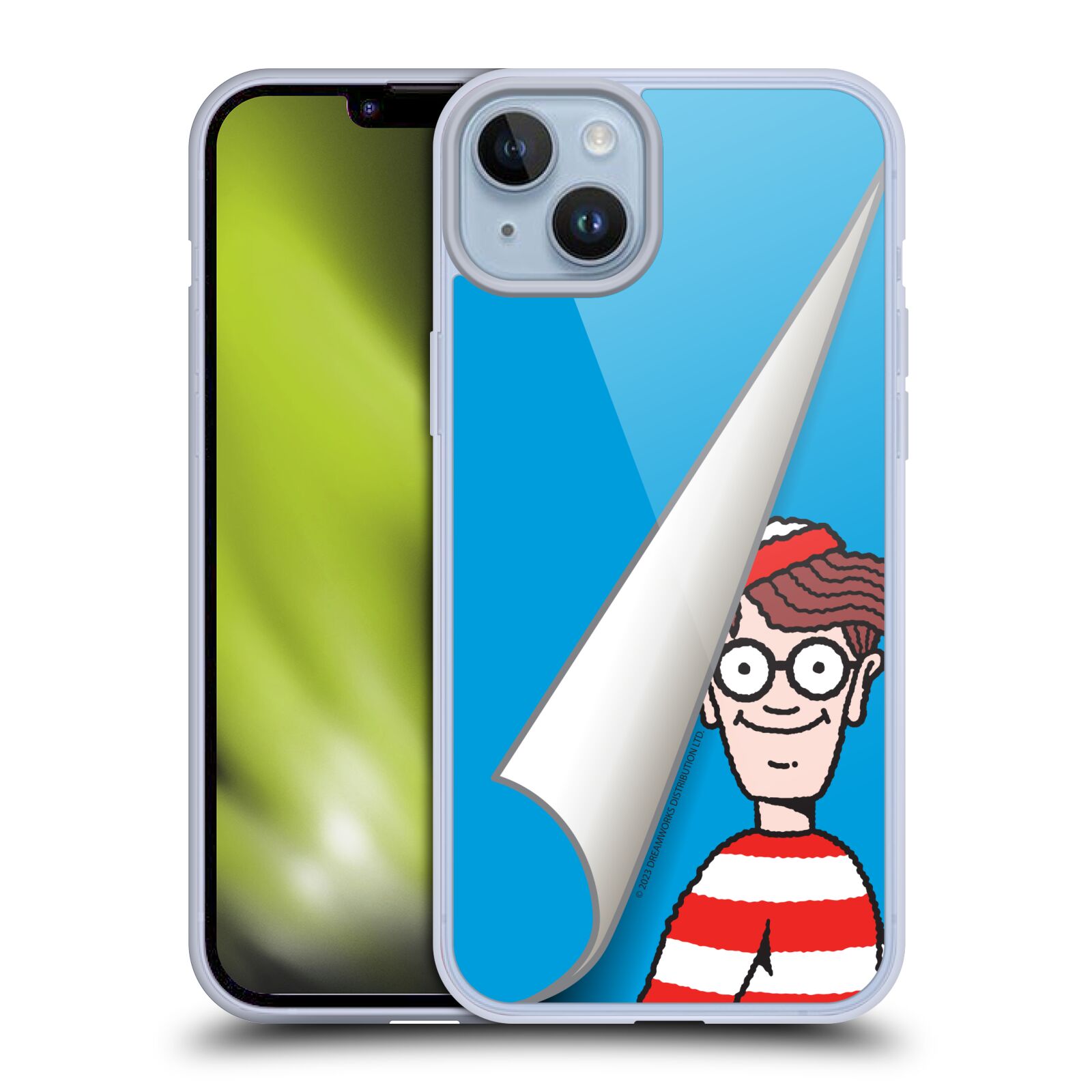 Obal na mobil Apple Iphone 14 PLUS - HEAD CASE - Kde je Waldo - modré pozadí