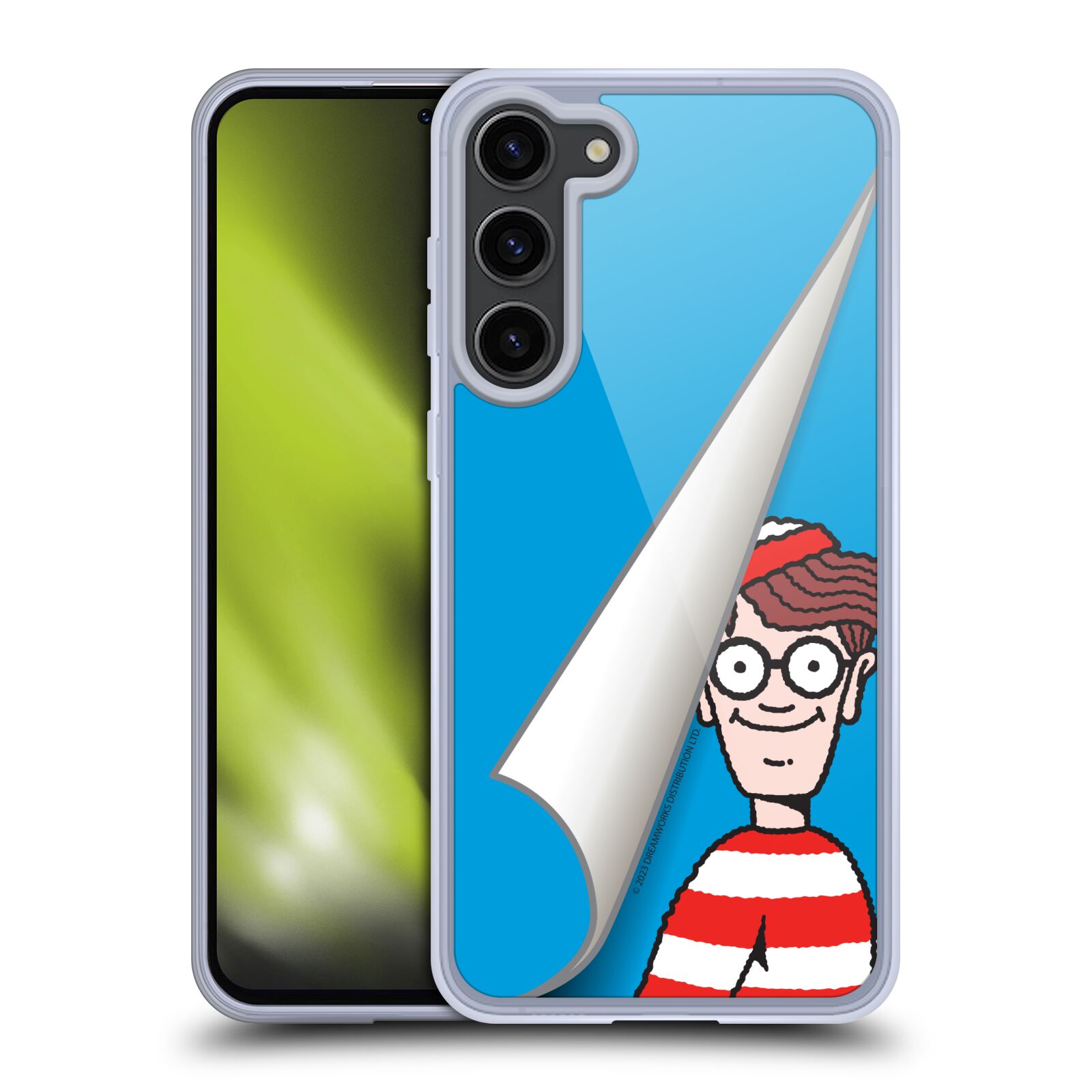 Obal na mobil Samsung Galaxy S23+ 5G - HEAD CASE - Kde je Waldo - modré pozadí