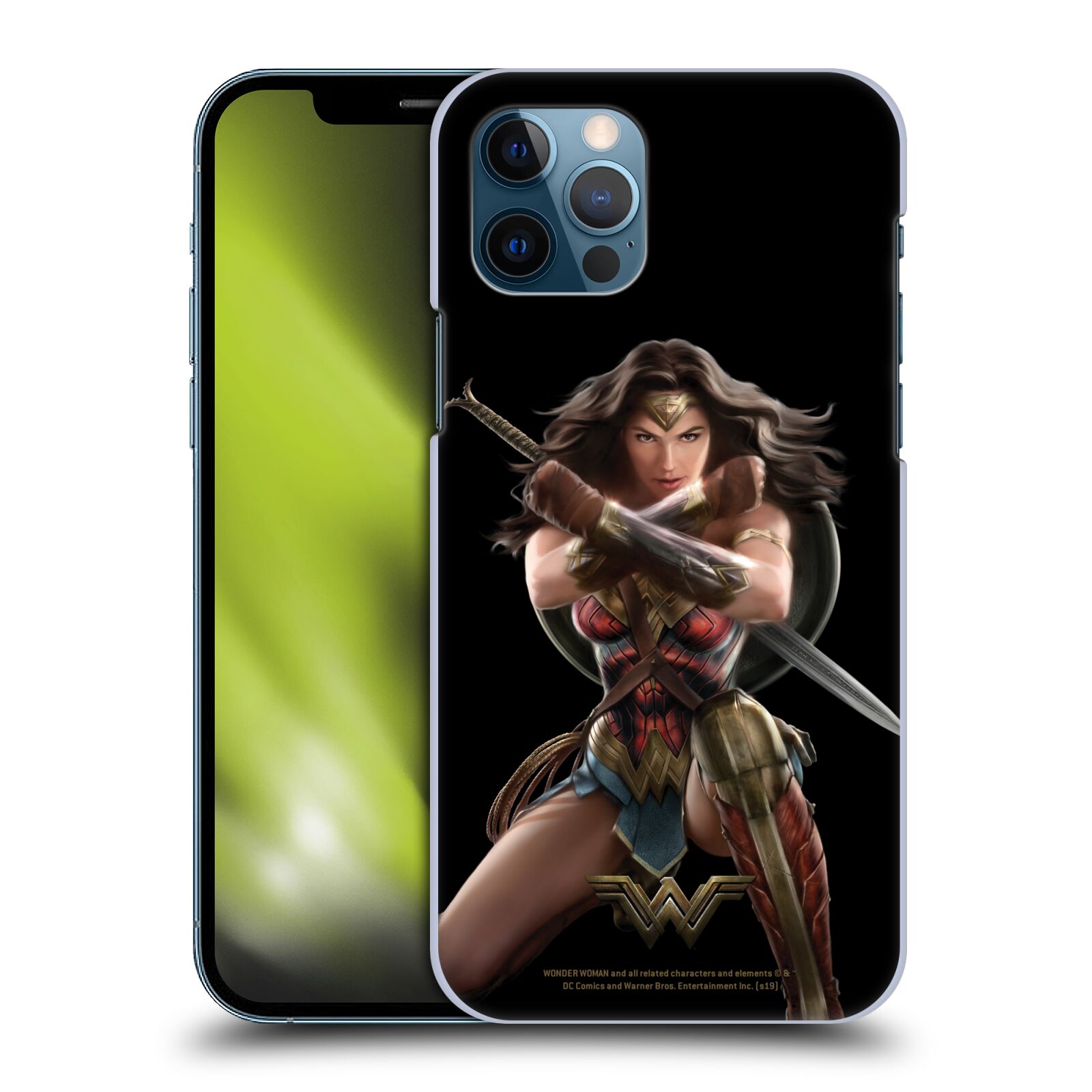 Zadní obal pro mobil Apple iPhone 12 / iPhone 12 Pro - HEAD CASE - Film - Wonder Woman - Bojový postoj