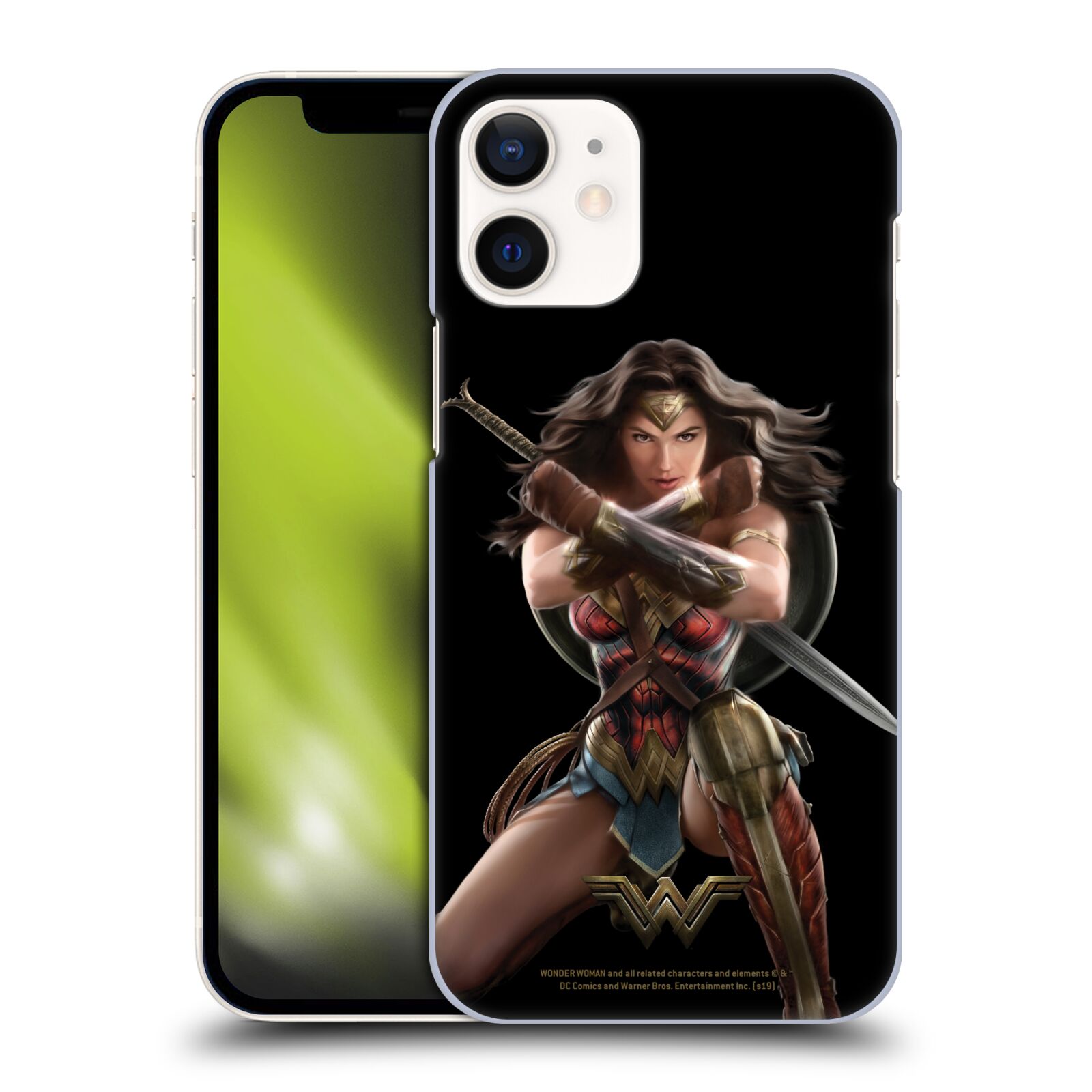 Zadní obal pro mobil Apple iPhone 12 MINI - HEAD CASE - Film - Wonder Woman - Bojový postoj