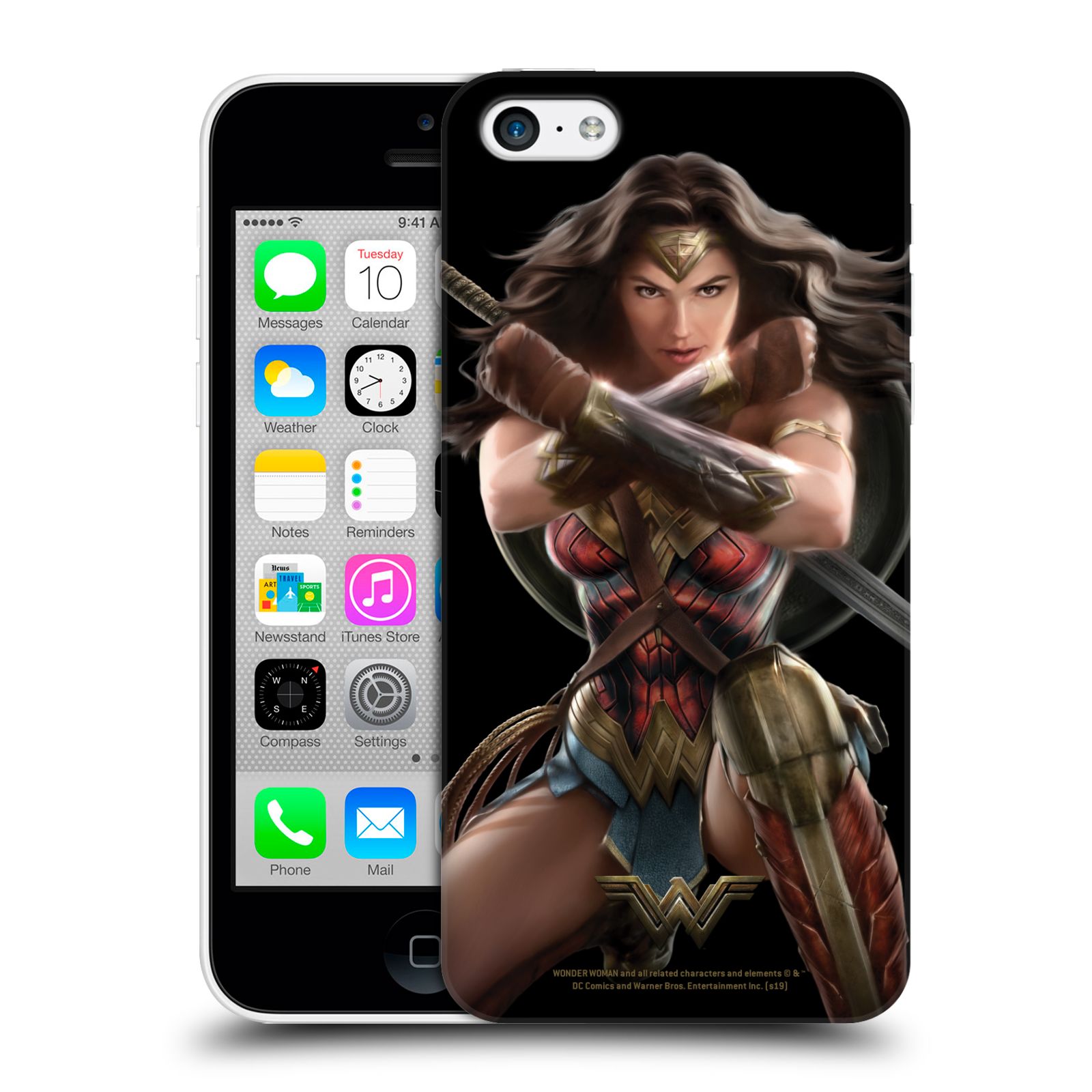 Zadní obal pro mobil Apple Iphone 5C - HEAD CASE - Film - Wonder Woman - Bojový postoj