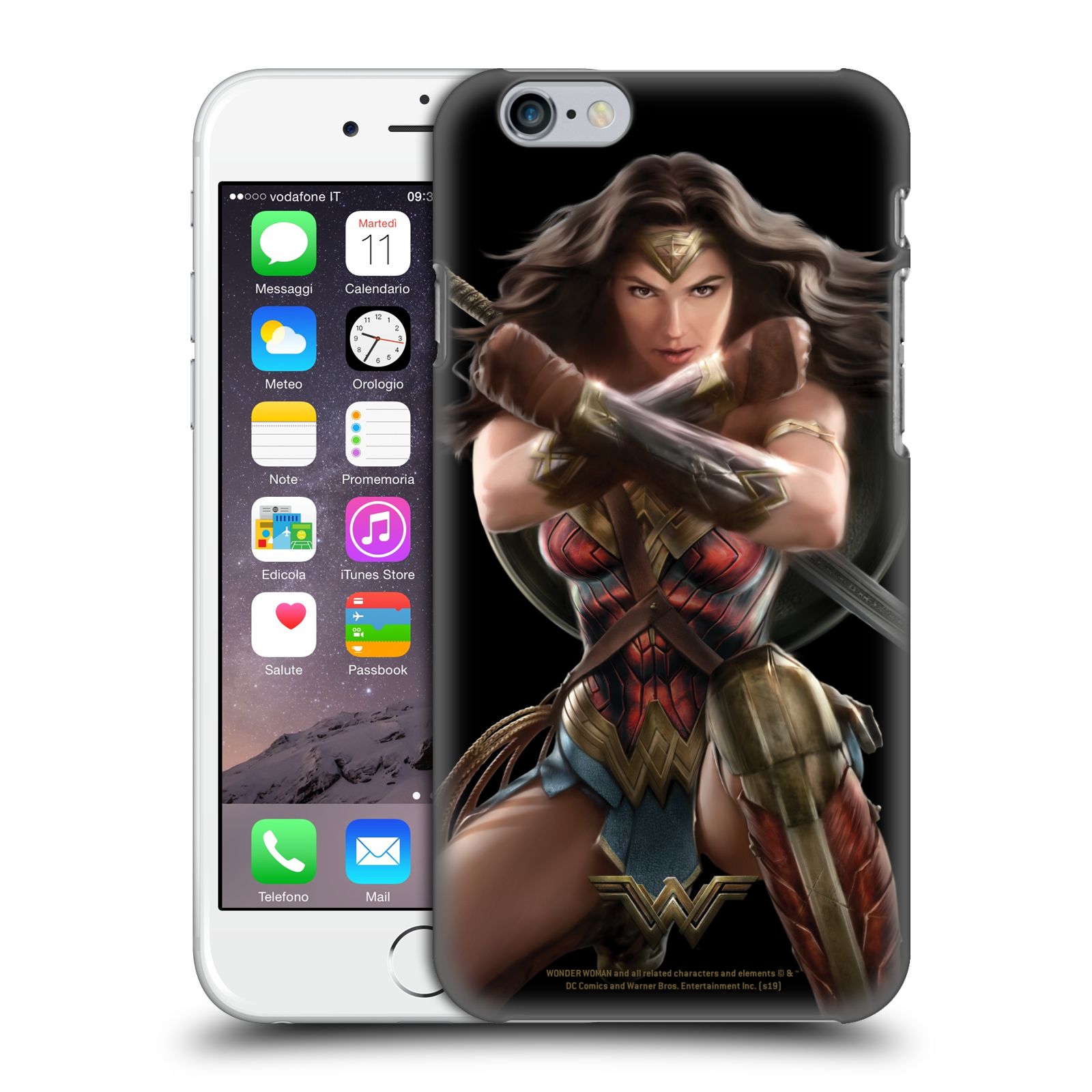 Zadní obal pro mobil Apple Iphone 6/6S - HEAD CASE - Film - Wonder Woman - Bojový postoj