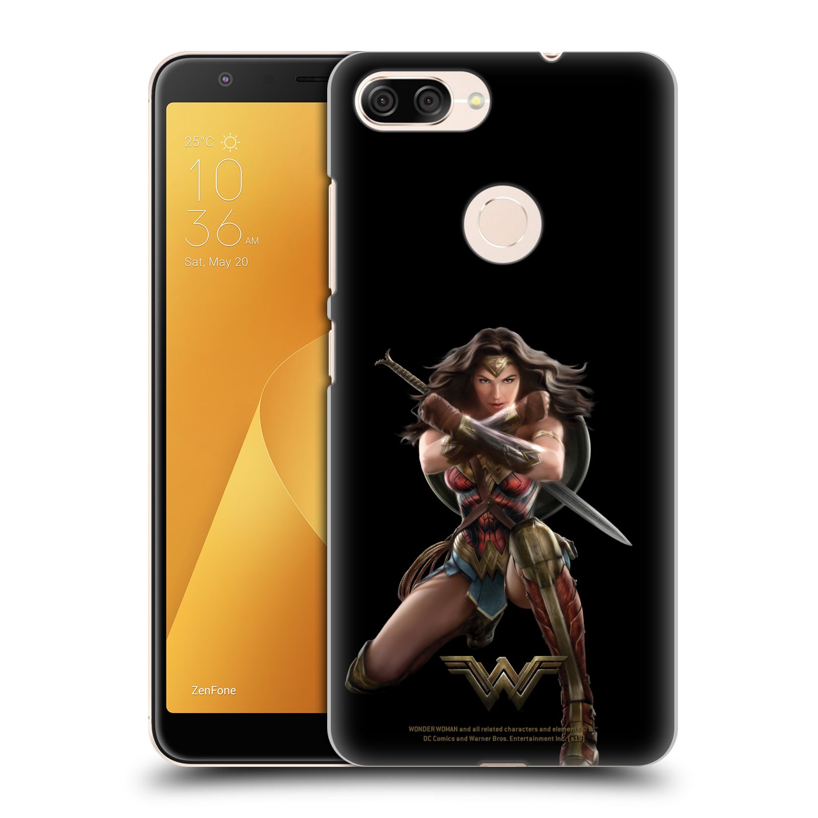 Zadní obal pro mobil Asus Zenfone Max Plus (M1) - HEAD CASE - Film - Wonder Woman - Bojový postoj