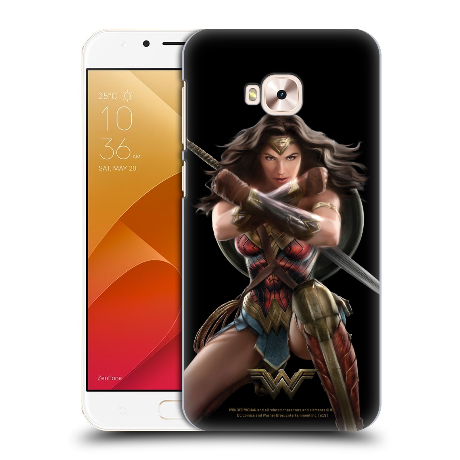 Zadní obal pro mobil Asus Zenfone 4 Selfie Pro ZD552KL - HEAD CASE - Film - Wonder Woman - Bojový postoj