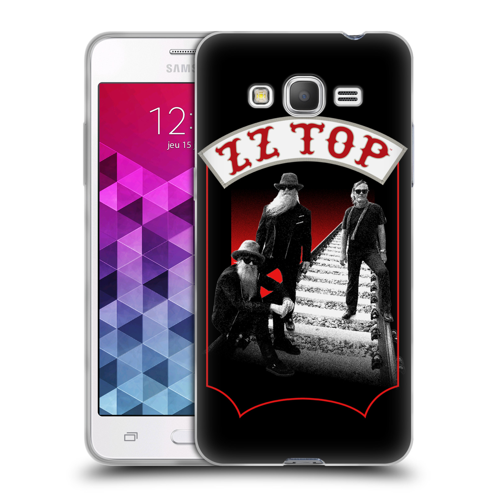HEAD CASE silikonový obal na mobil Samsung Galaxy Grand Prime ZZ Top koleje zpěváci