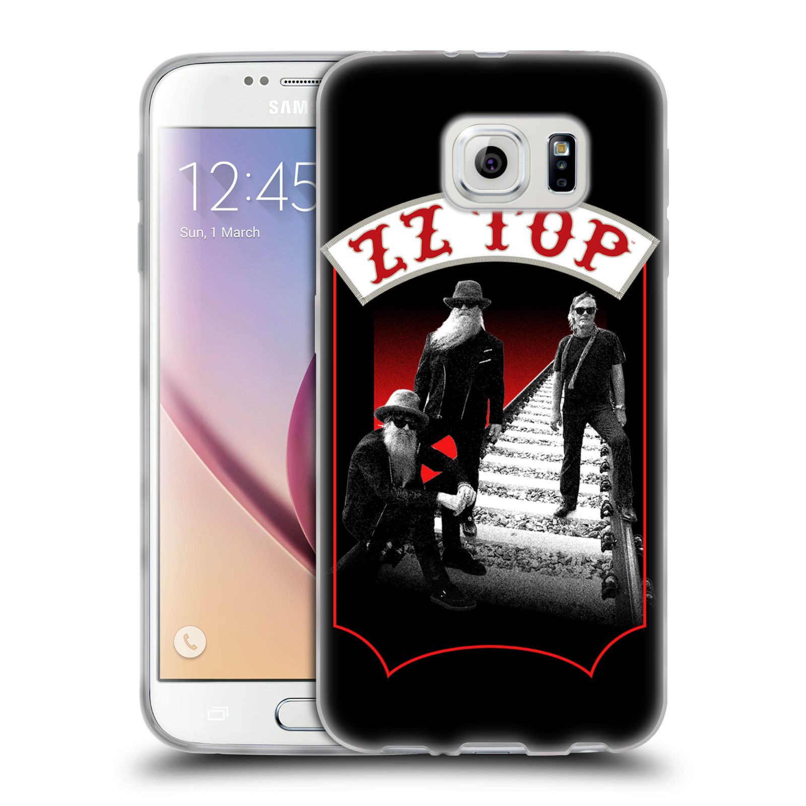 HEAD CASE silikonový obal na mobil Samsung Galaxy S6 ZZ Top koleje zpěváci