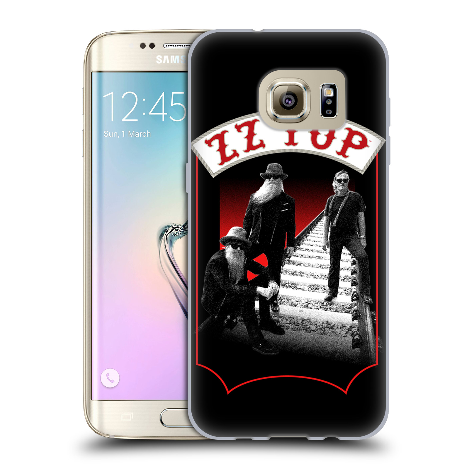 HEAD CASE silikonový obal na mobil Samsung Galaxy S7 EDGE ZZ Top koleje zpěváci