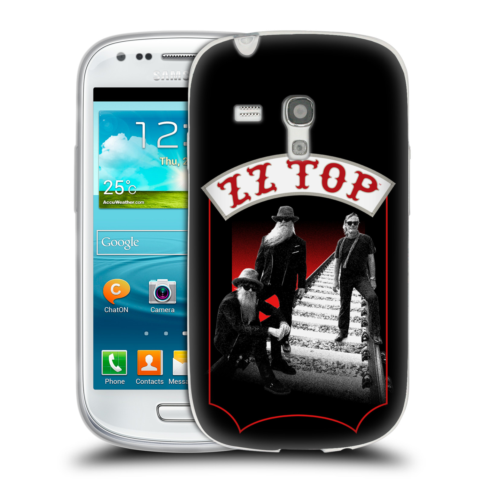 HEAD CASE silikonový obal na mobil Samsung Galaxy S3 MINI ZZ Top koleje zpěváci