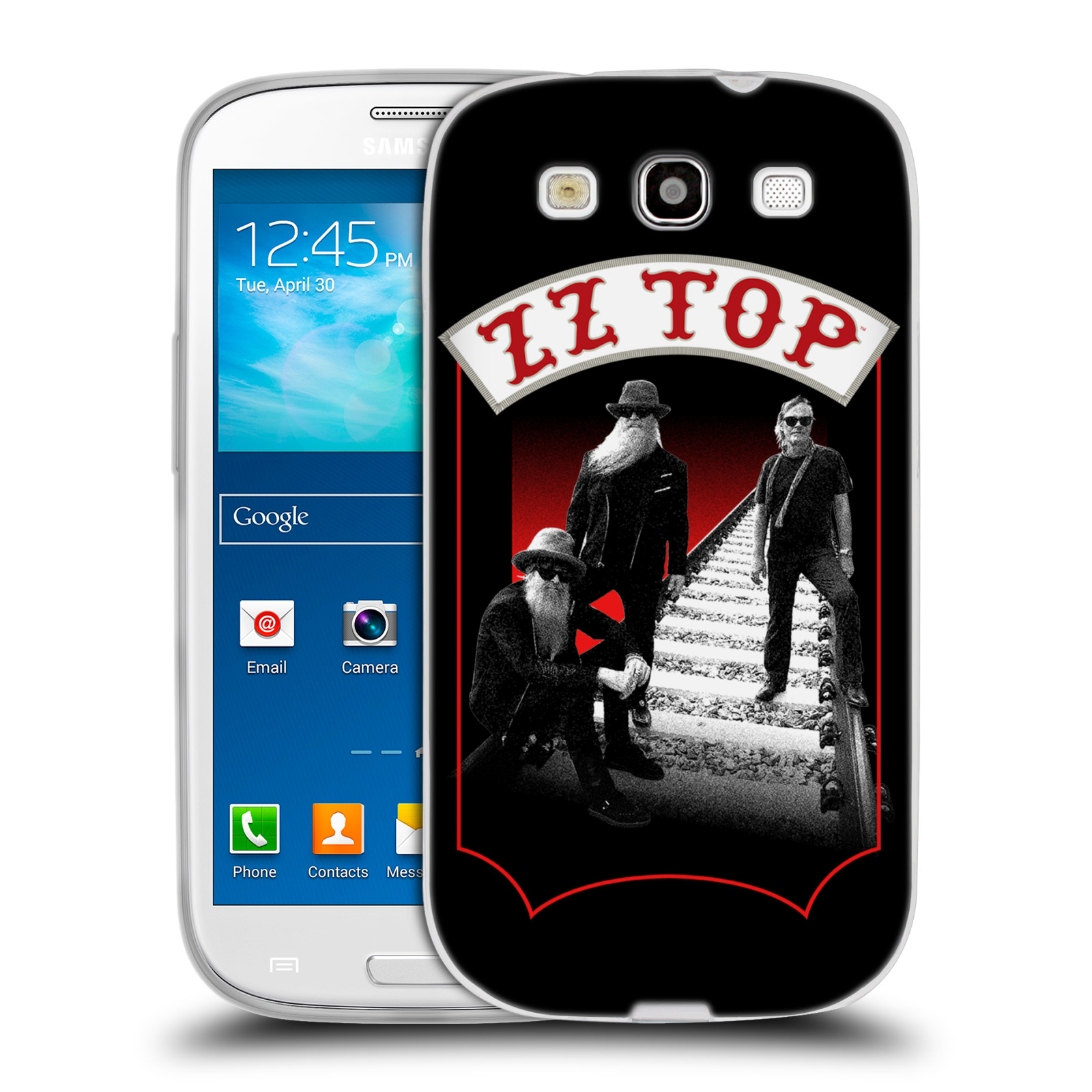 HEAD CASE silikonový obal na mobil Samsung Galaxy S3 ZZ Top koleje zpěváci