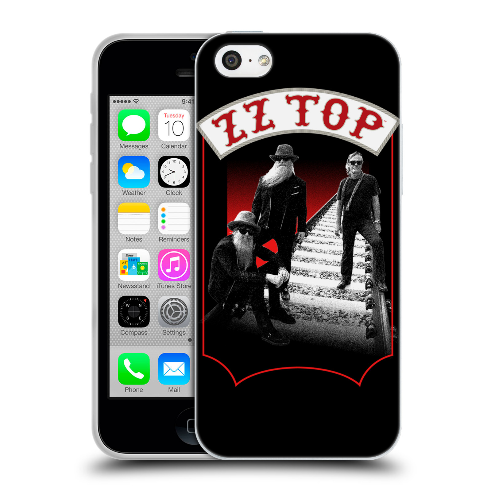 HEAD CASE silikonový obal na mobil Apple Iphone 5C ZZ Top koleje zpěváci