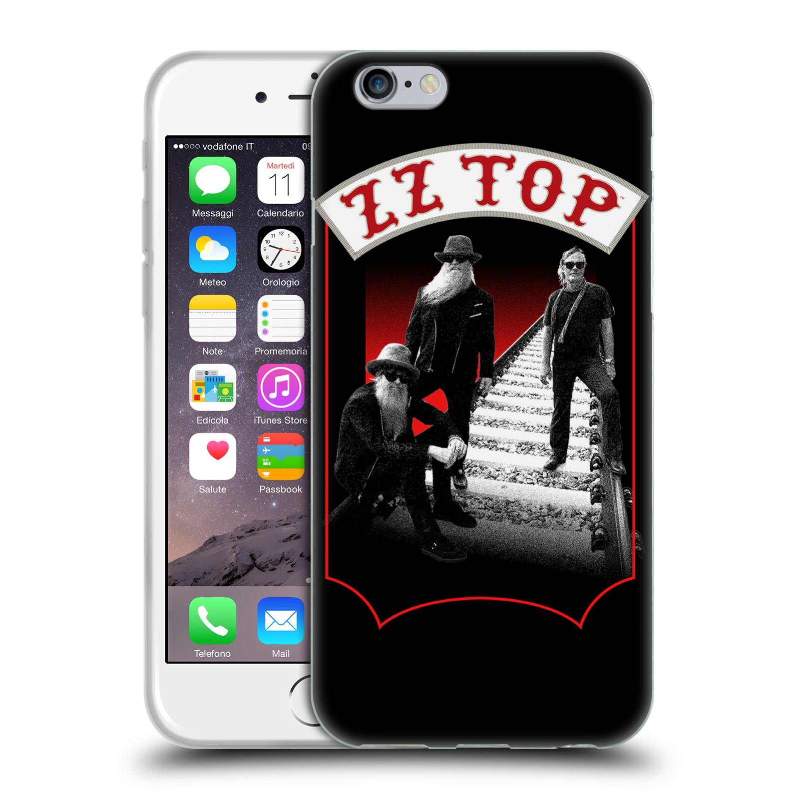 HEAD CASE silikonový obal na mobil Apple Iphone 6/6S ZZ Top koleje zpěváci