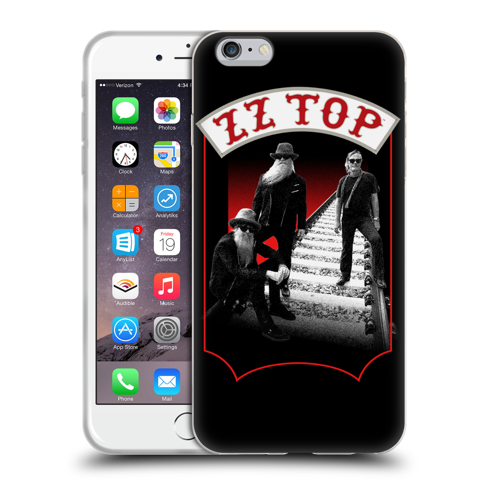 HEAD CASE silikonový obal na mobil Apple Iphone 6/6S PLUS ZZ Top koleje zpěváci