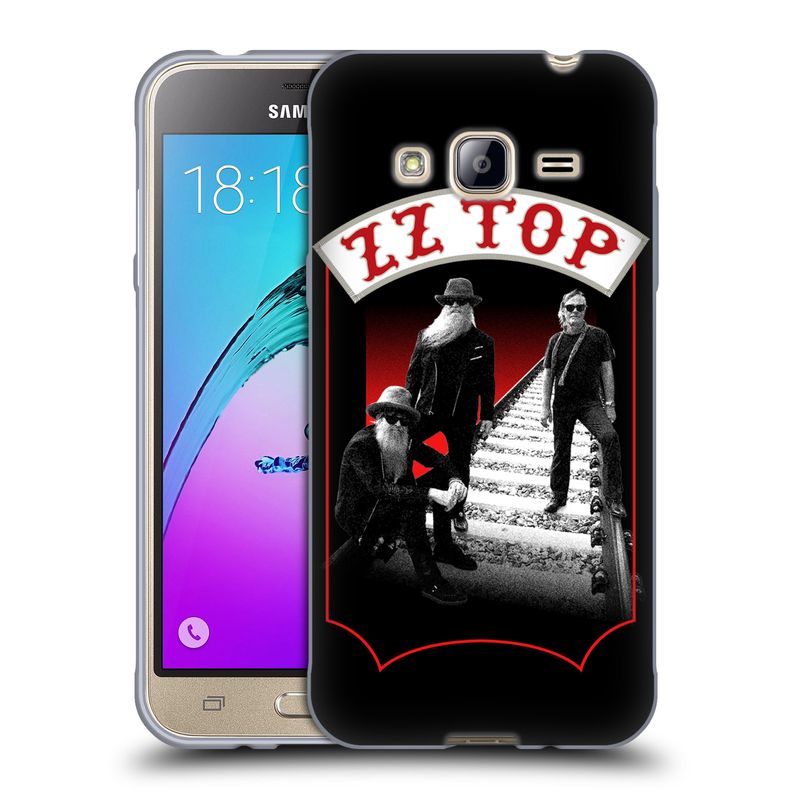 HEAD CASE silikonový obal na mobil Samsung Galaxy J3, J3 2016 ZZ Top koleje zpěváci