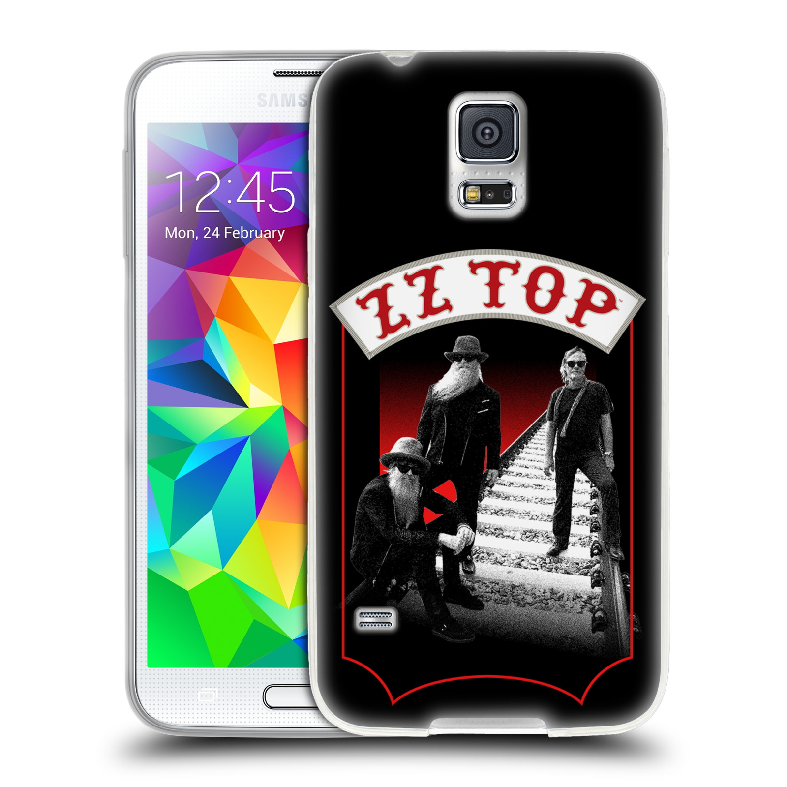 HEAD CASE silikonový obal na mobil Samsung Galaxy S5 ZZ Top koleje zpěváci