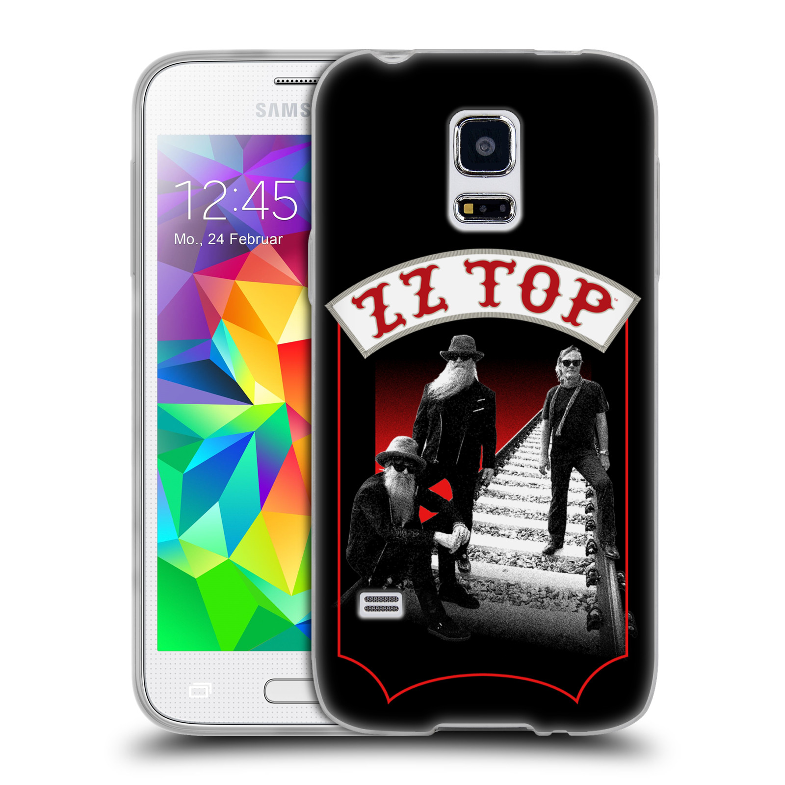 HEAD CASE silikonový obal na mobil Samsung Galaxy S5 MINI ZZ Top koleje zpěváci