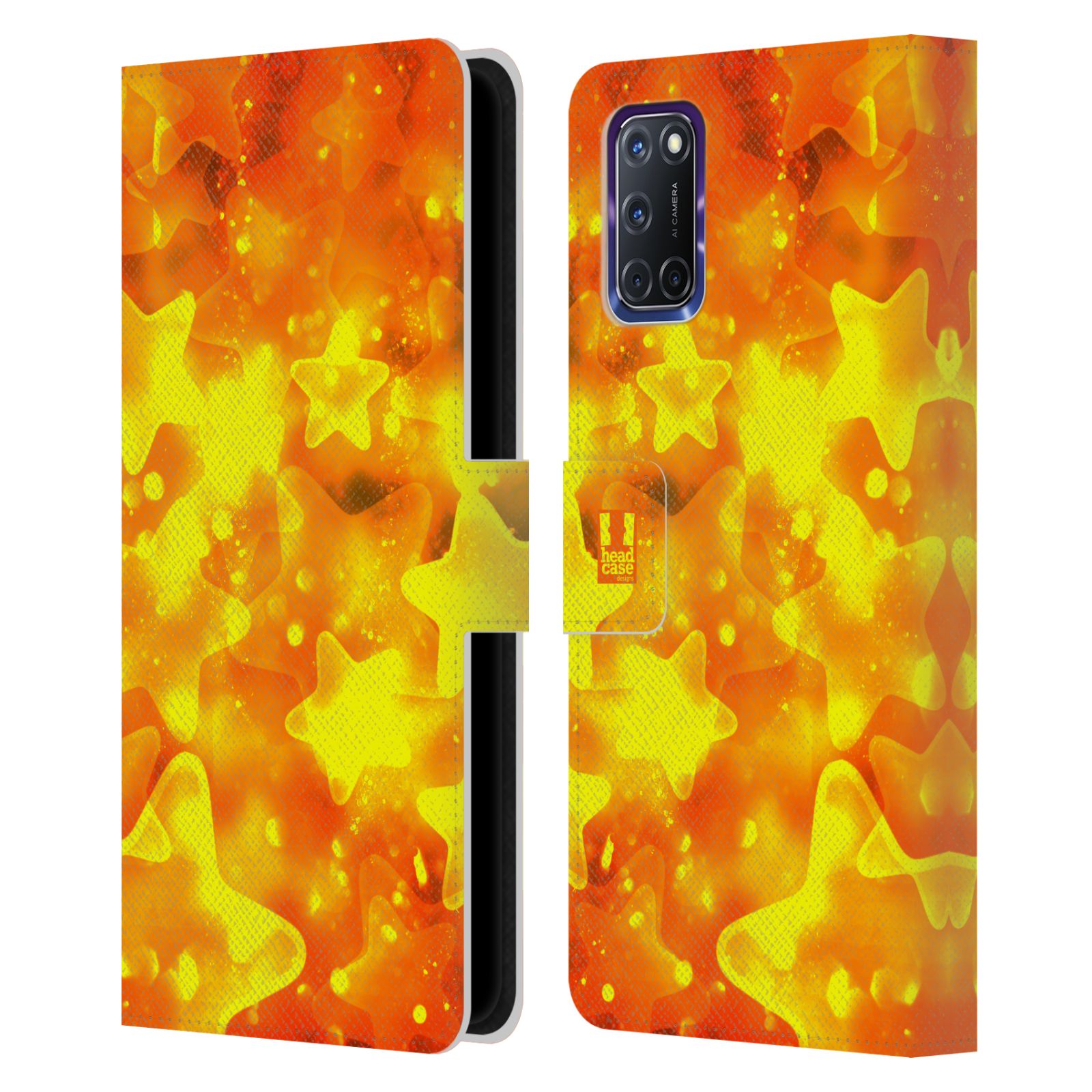 HEAD CASE DESIGNS BOKEH CHRISTMAS EDITION LEATHER BOOK CASE FOR OPPO PHONES - Imagen 13 de 13