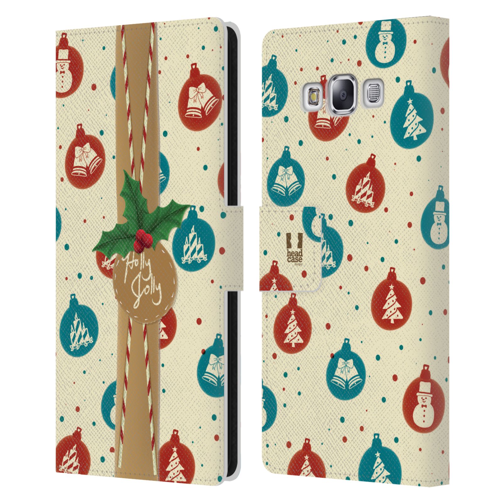 HEAD CASE DESIGNS CHRISTMAS GIFTS LEATHER BOOK WALLET CASE FOR SAMSUNG PHONES 3 - Picture 7 of 12