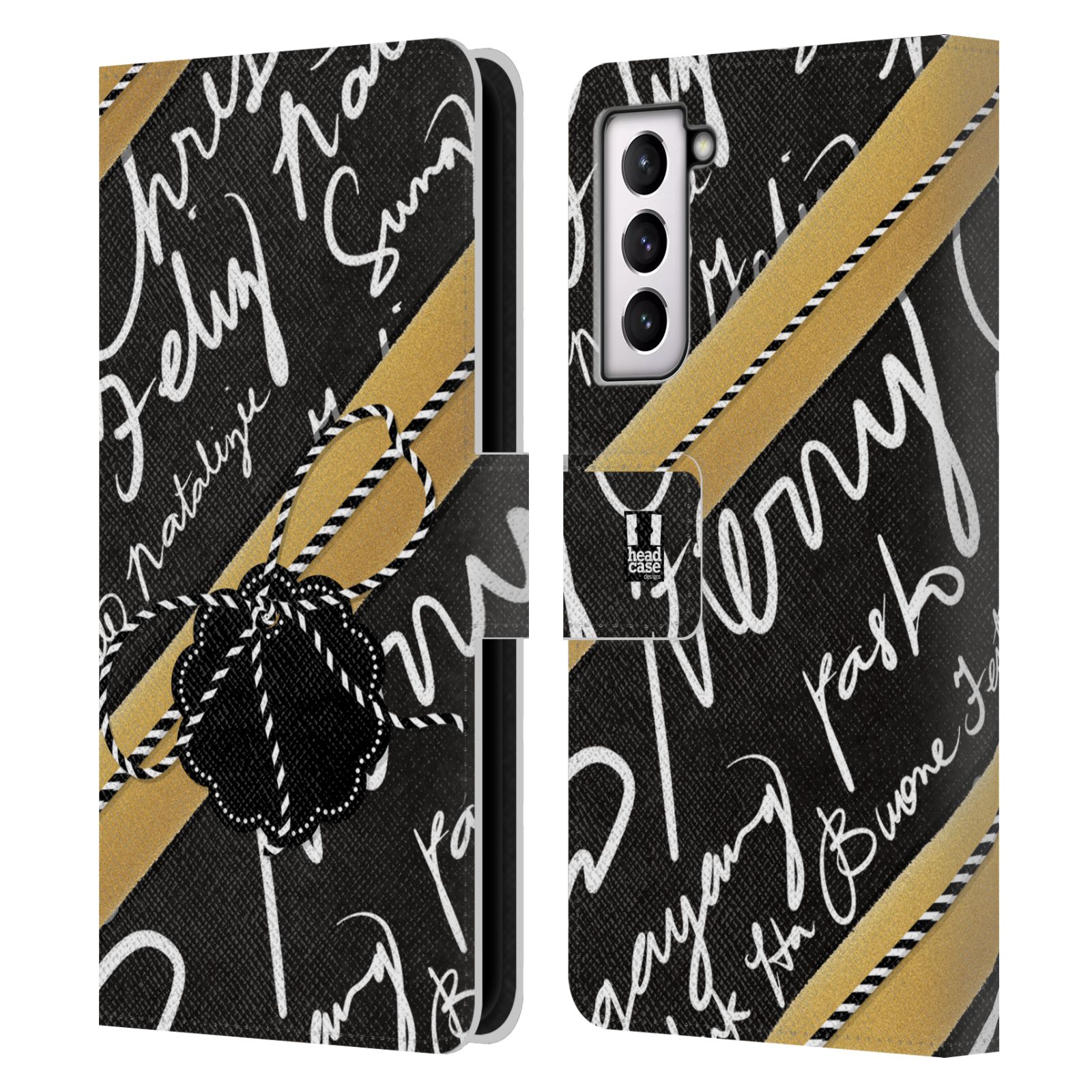 FUNDA BILLETERA HEAD CASE DESIGNS CON DIBUJO DE NAVIDAD LIBRO DE CUERO PARA TELÉFONOS SAMSUNG 4 - Imagen 8 de 12