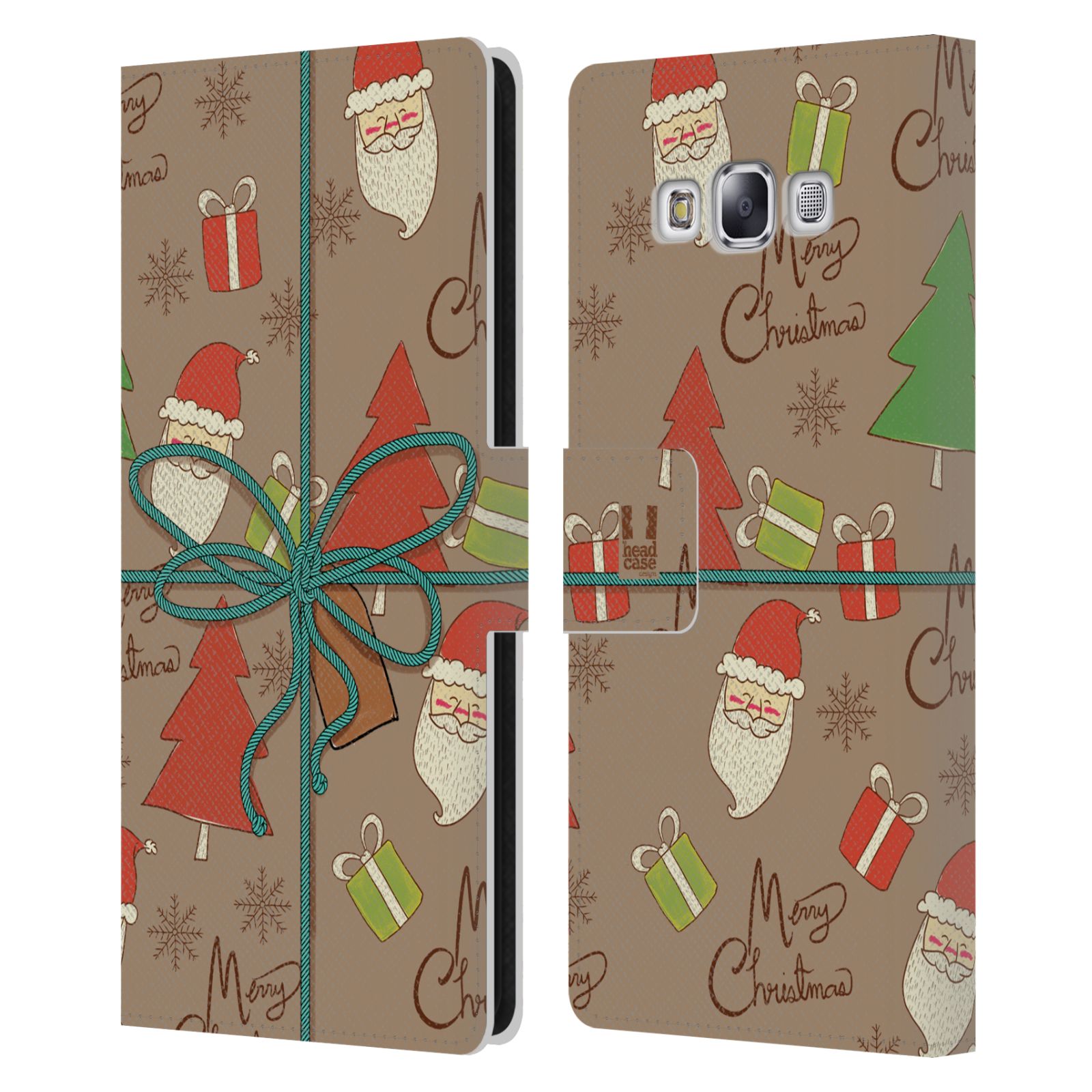 HEAD CASE DESIGNS CHRISTMAS GIFTS LEATHER BOOK WALLET CASE FOR SAMSUNG PHONES 3 - Picture 9 of 12