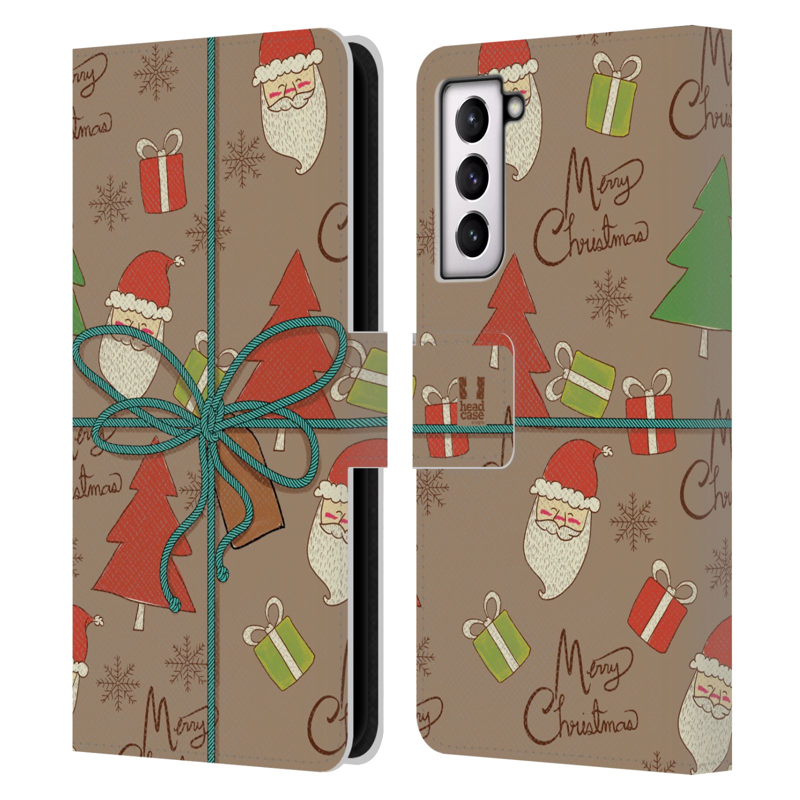 FUNDA BILLETERA HEAD CASE DESIGNS CON DIBUJO DE NAVIDAD LIBRO DE CUERO PARA TELÉFONOS SAMSUNG 4 - Imagen 9 de 12