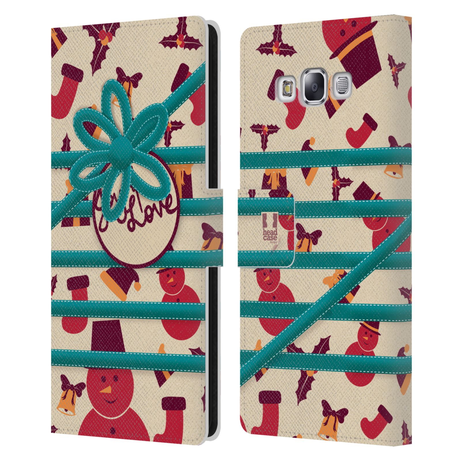 HEAD CASE DESIGNS CHRISTMAS GIFTS LEATHER BOOK WALLET CASE FOR SAMSUNG PHONES 3 - Picture 11 of 12