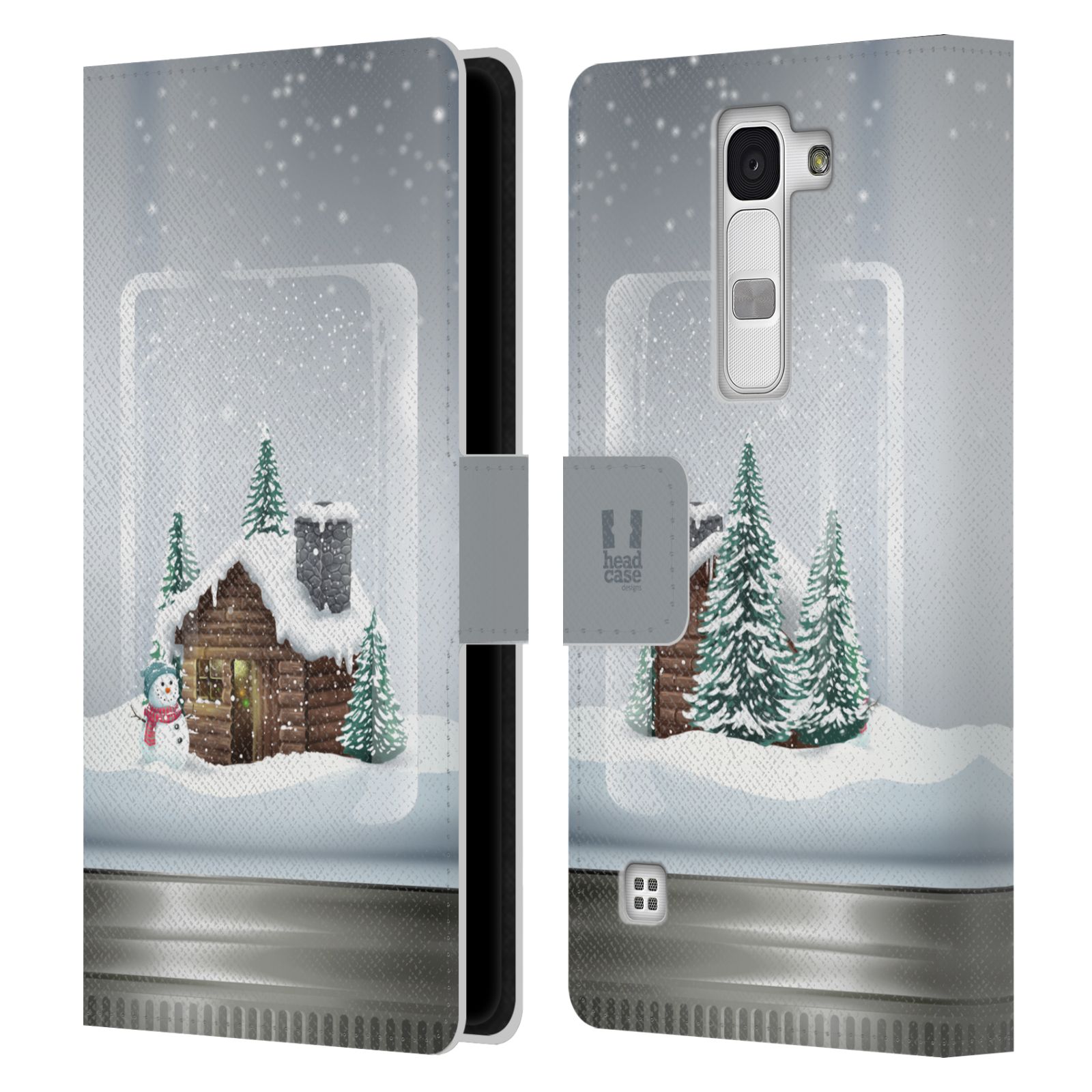 HEAD CASE DESIGNS CHRISTMAS IN JARS LEATHER BOOK CASE FOR LG PHONES 2 - Picture 7 of 11