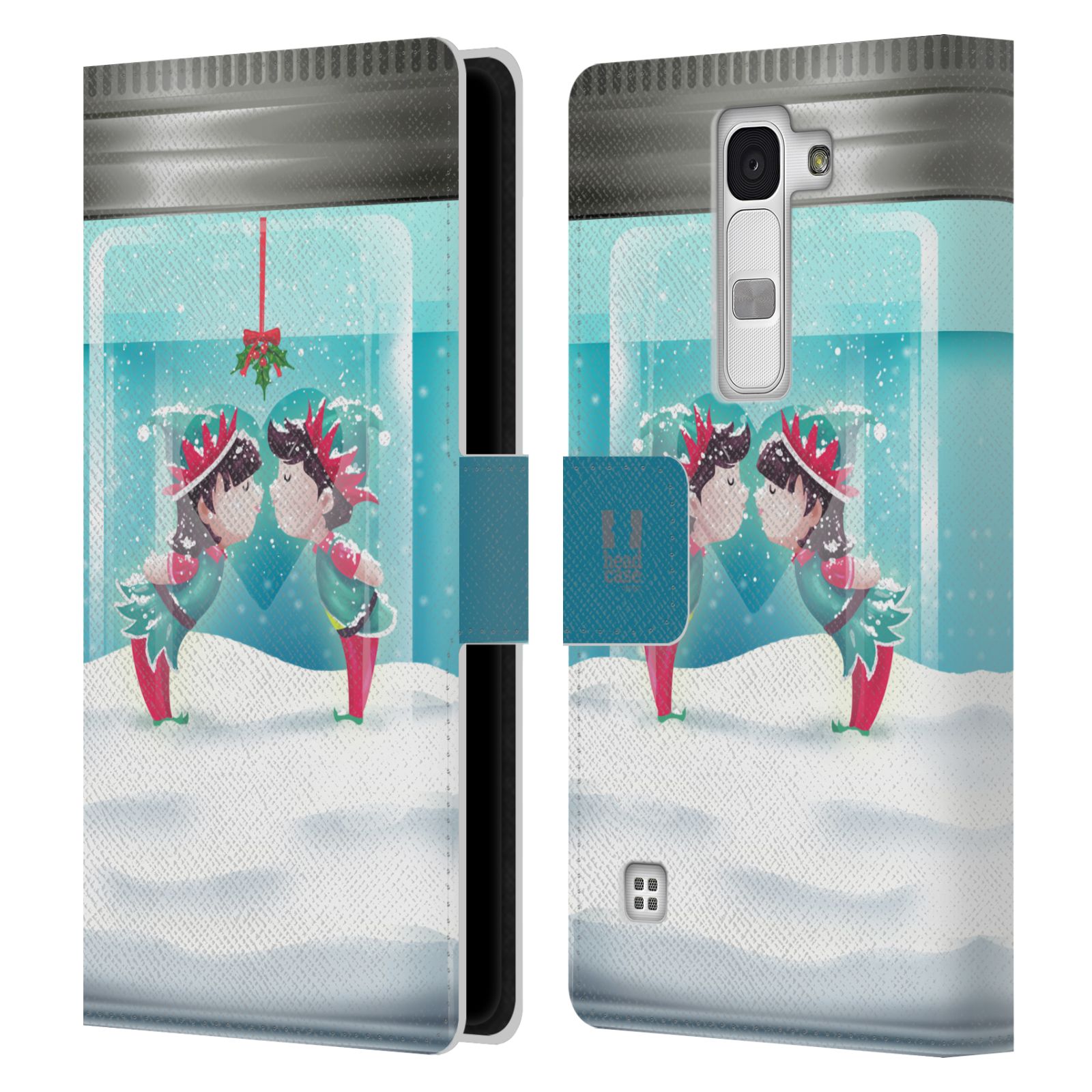 HEAD CASE DESIGNS CHRISTMAS IN JARS LEATHER BOOK CASE FOR LG PHONES 2 - Picture 8 of 11