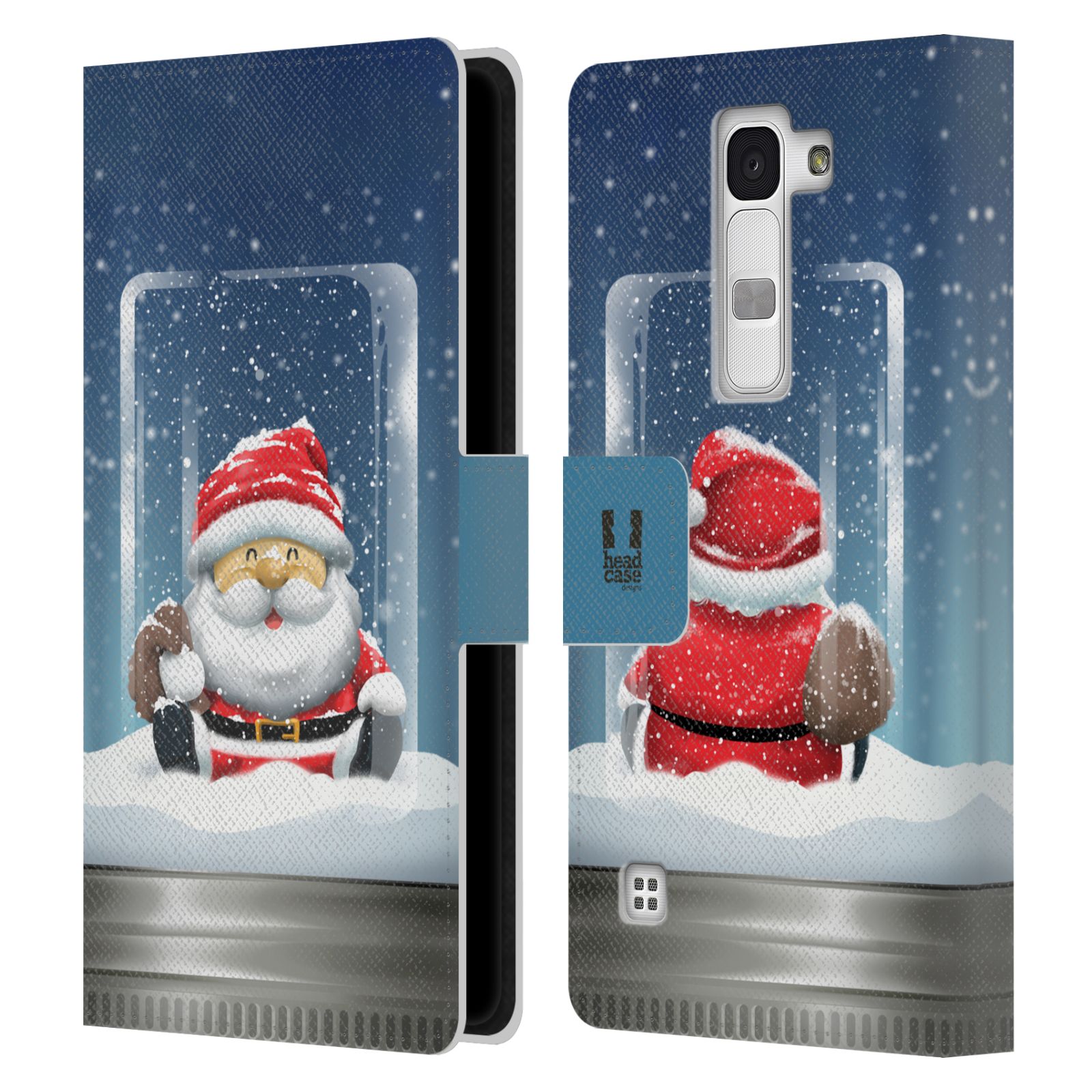 HEAD CASE DESIGNS CHRISTMAS IN JARS LEATHER BOOK CASE FOR LG PHONES 2 - Picture 9 of 11