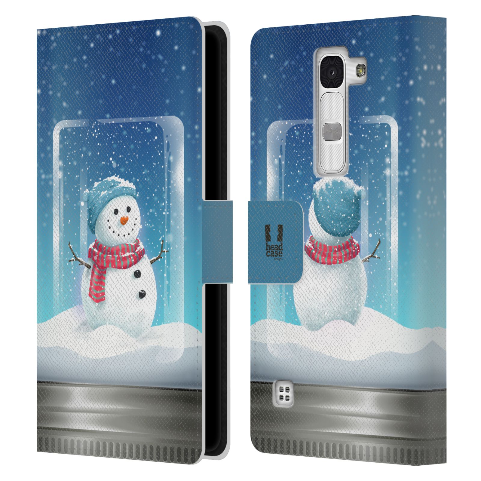 HEAD CASE DESIGNS CHRISTMAS IN JARS LEATHER BOOK CASE FOR LG PHONES 2 - Picture 10 of 11