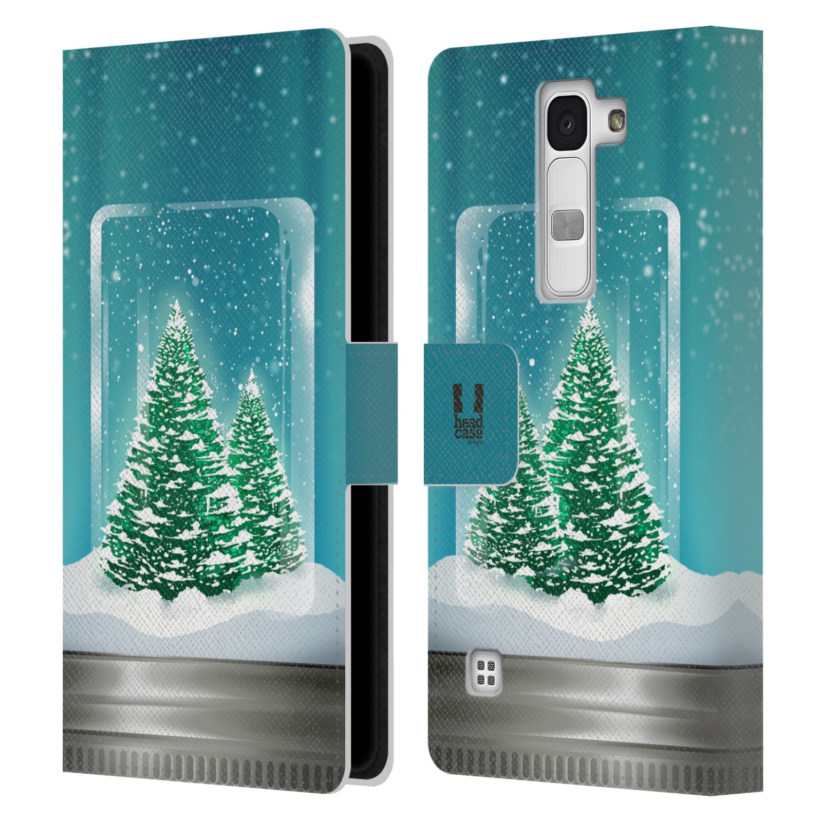 HEAD CASE DESIGNS CHRISTMAS IN JARS LEATHER BOOK CASE FOR LG PHONES 2 - Picture 11 of 11