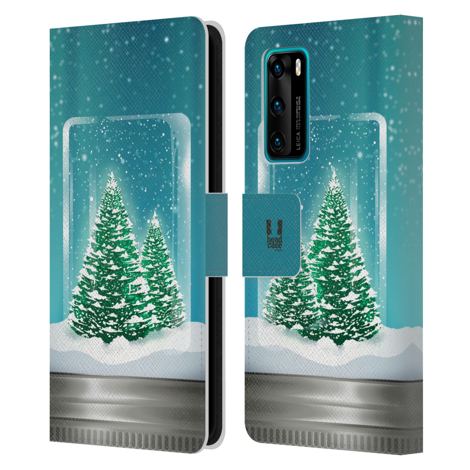 HEAD CASE DESIGNS CHRISTMAS IN JARS LEATHER BOOK WALLET CASE FOR HUAWEI PHONES 4 - Picture 7 of 7
