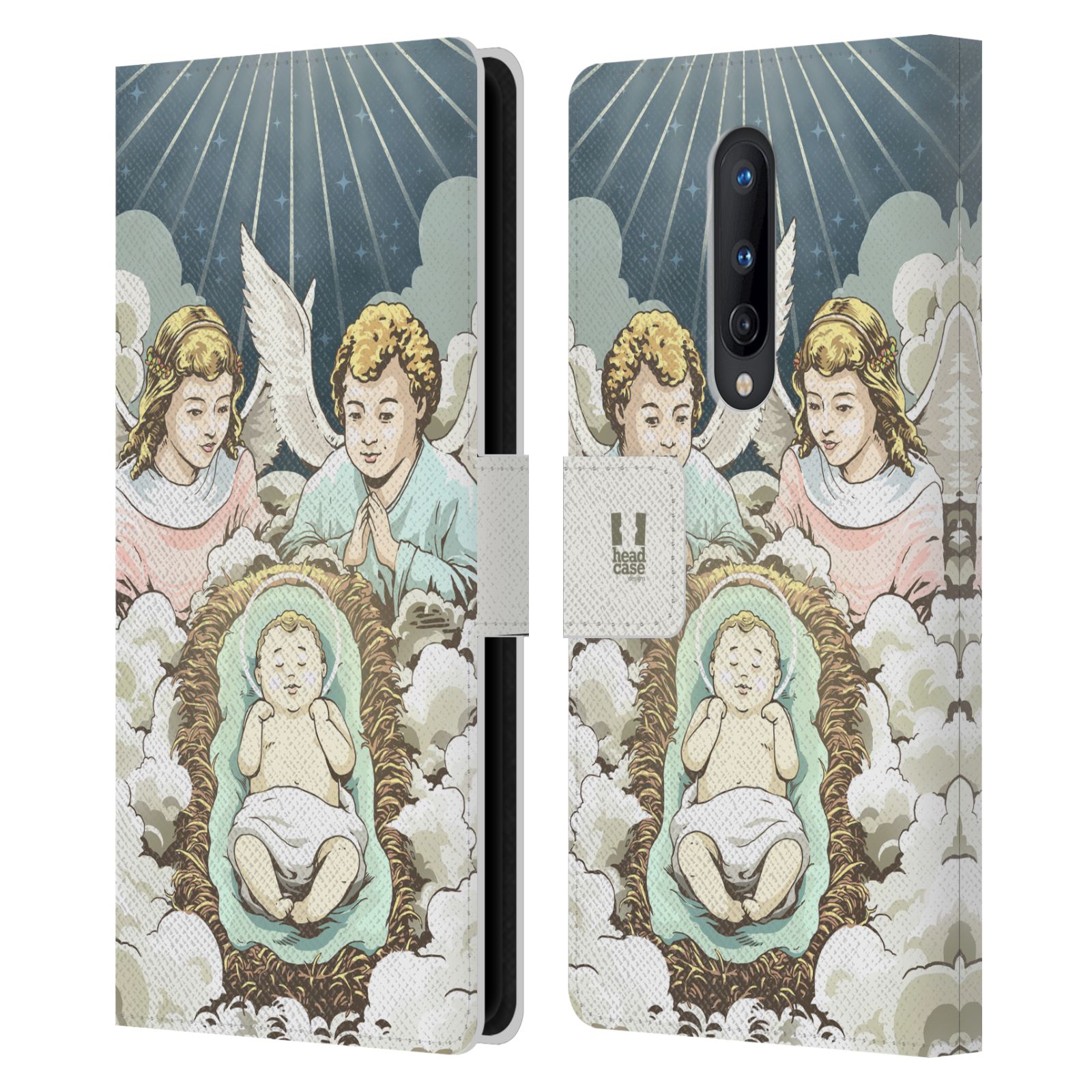 HEAD CASE DESIGNS CHRISTMAS NATIVITY LEATHER BOOK WALLET CASE FOR ONEPLUS PHONES - Picture 7 of 9