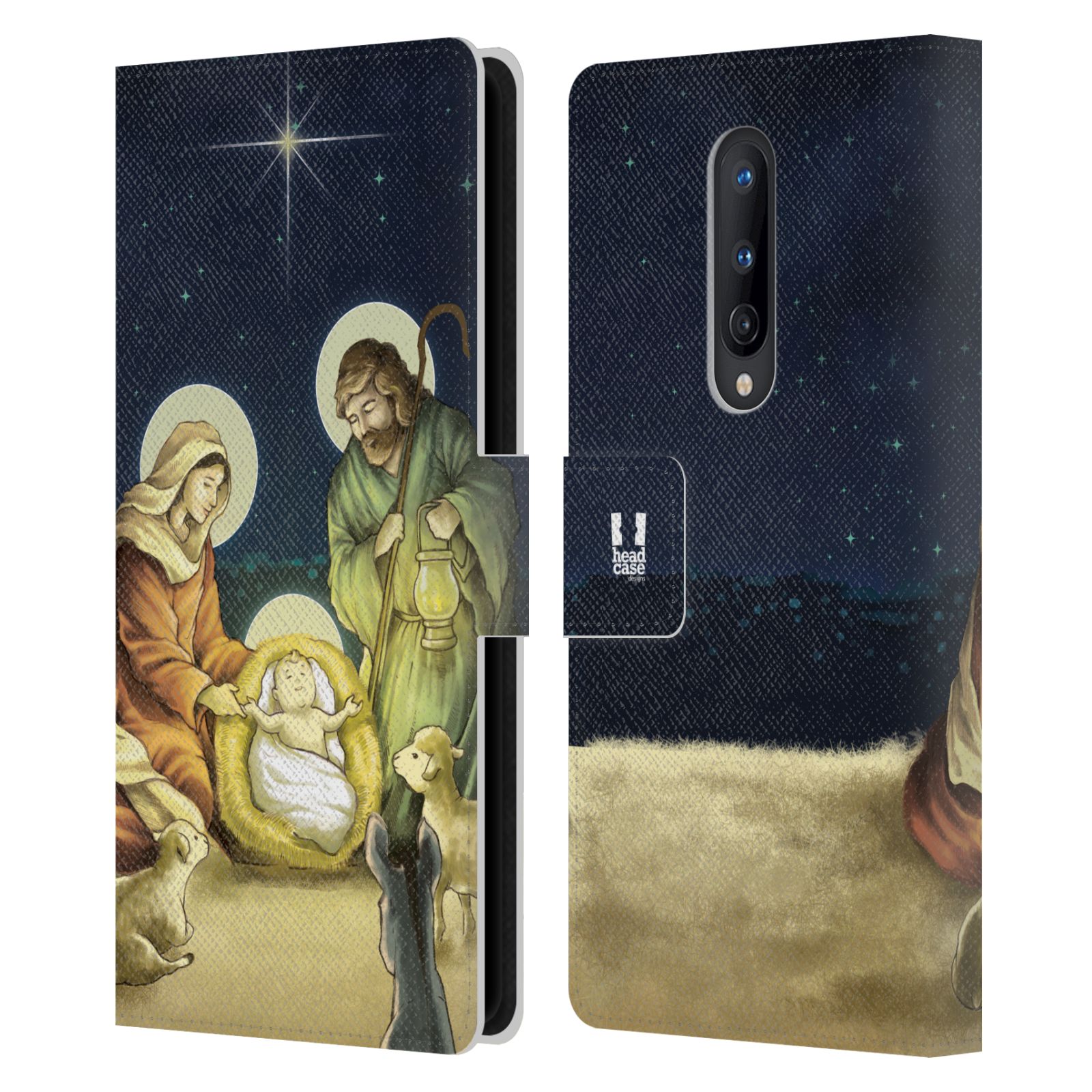 HEAD CASE DESIGNS CHRISTMAS NATIVITY LEATHER BOOK WALLET CASE FOR ONEPLUS PHONES - Picture 8 of 9