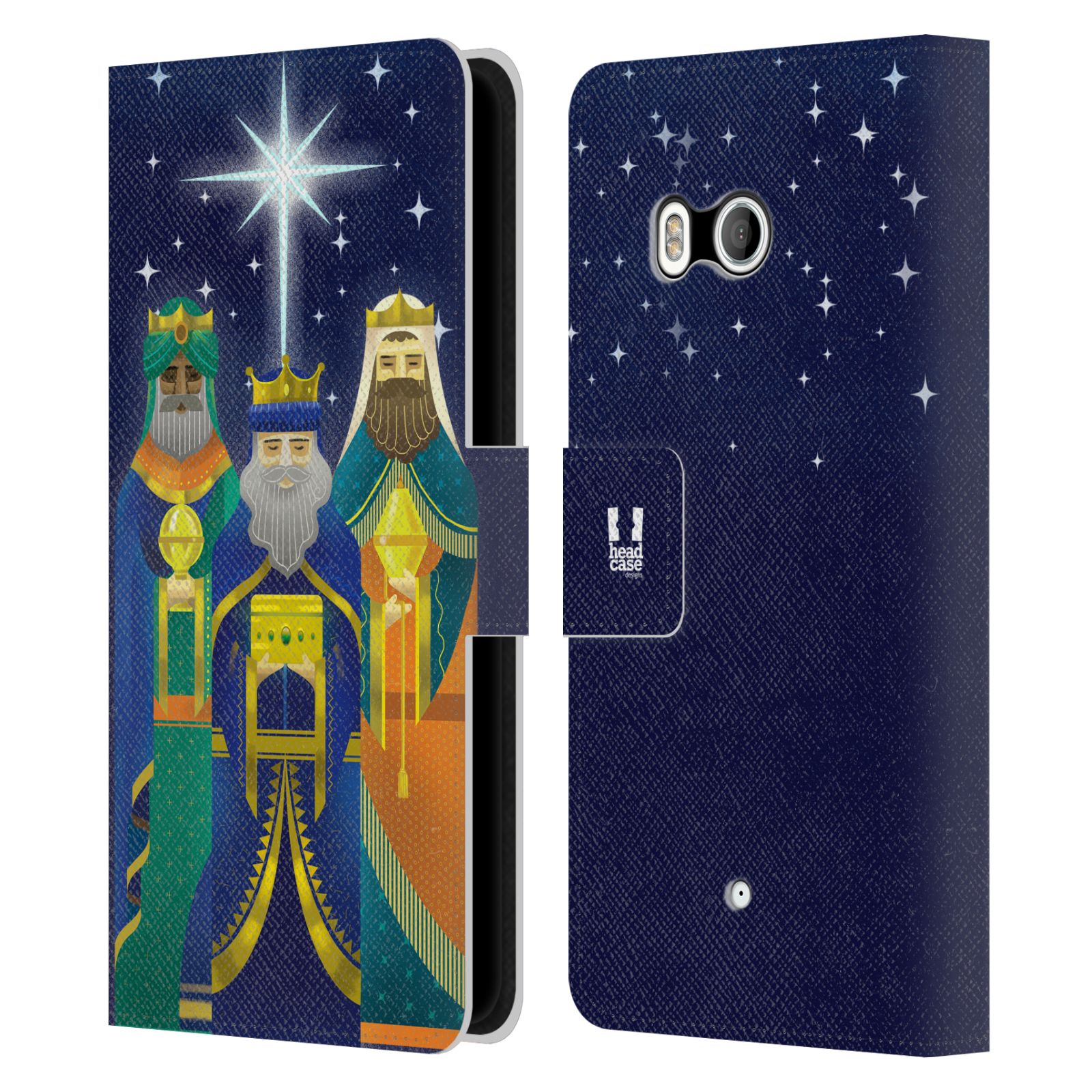 HEAD CASE DESIGNS CHRISTMAS NATIVITY LEATHER BOOK WALLET CASE FOR HTC PHONES 1 - Picture 7 of 7