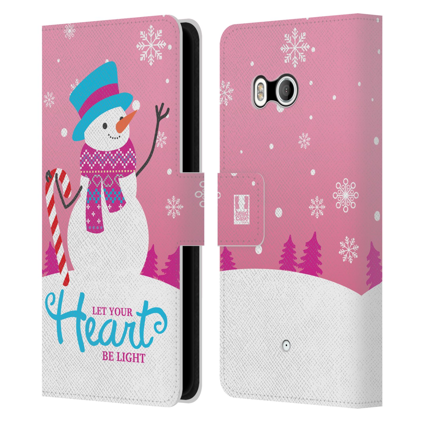 FUNDA BILLETERA HEAD CASE DESIGNS CON DIBUJO DE NAVIDAD LIBRO PARA TELÉFONOS HTC 1 - Imagen 7 de 7