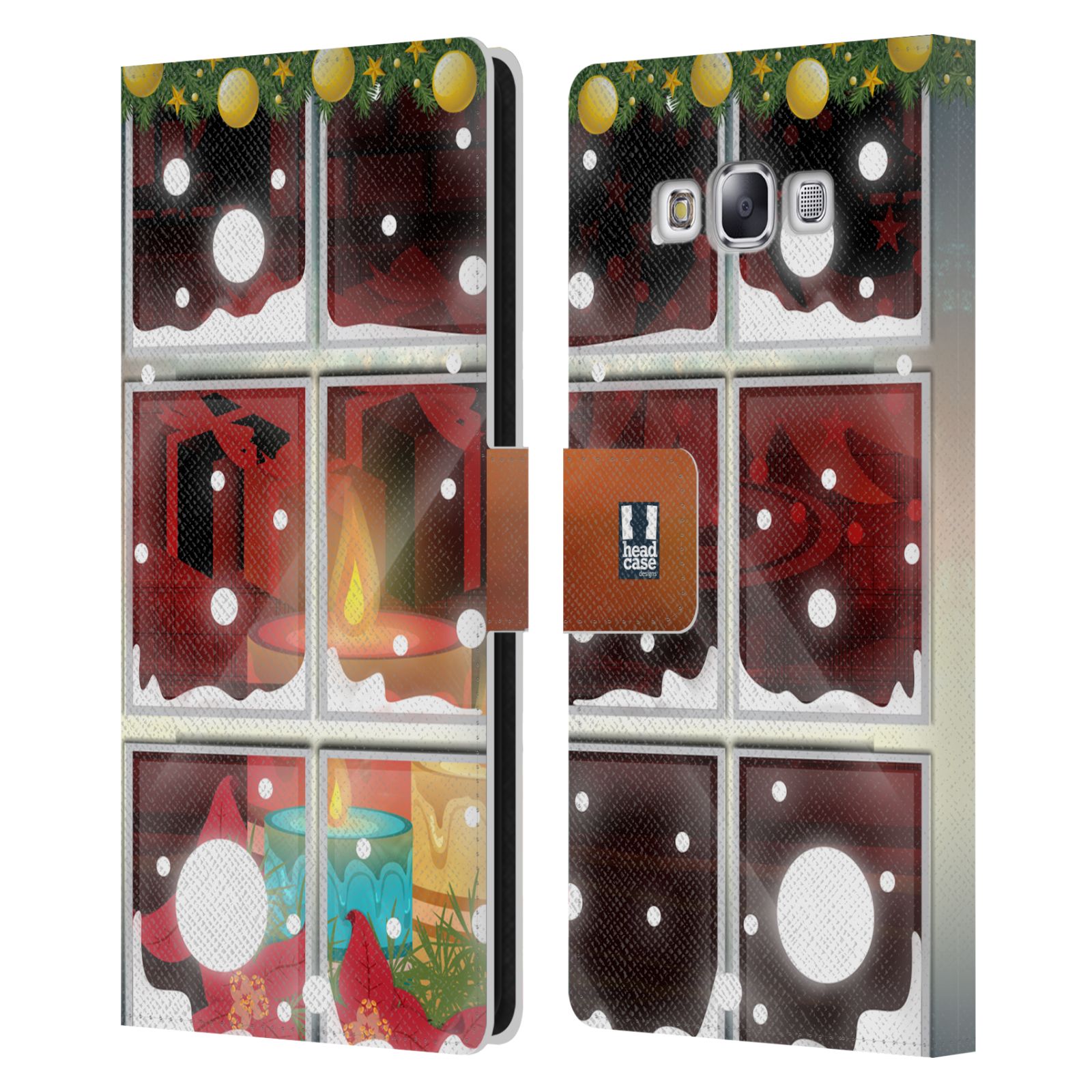 HEAD CASE DESIGNS HOLIDAY CANDLES LEATHER BOOK WALLET CASE FOR SAMSUNG PHONES 3 - Picture 9 of 10