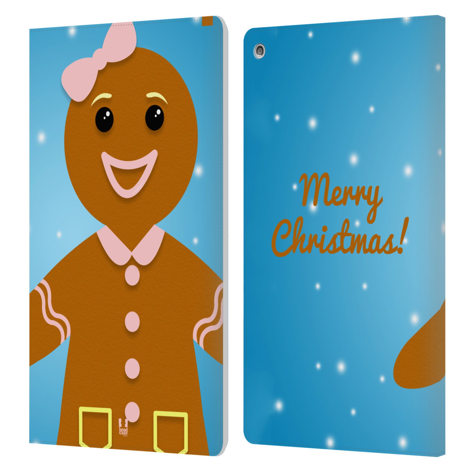 FUNDA BILLETERA HEAD CASE DESIGNS CON DIBUJO DE LIBRO DE NAVIDAD ALEGRE PARA AMAZON FIRE - Imagen 8 de 12
