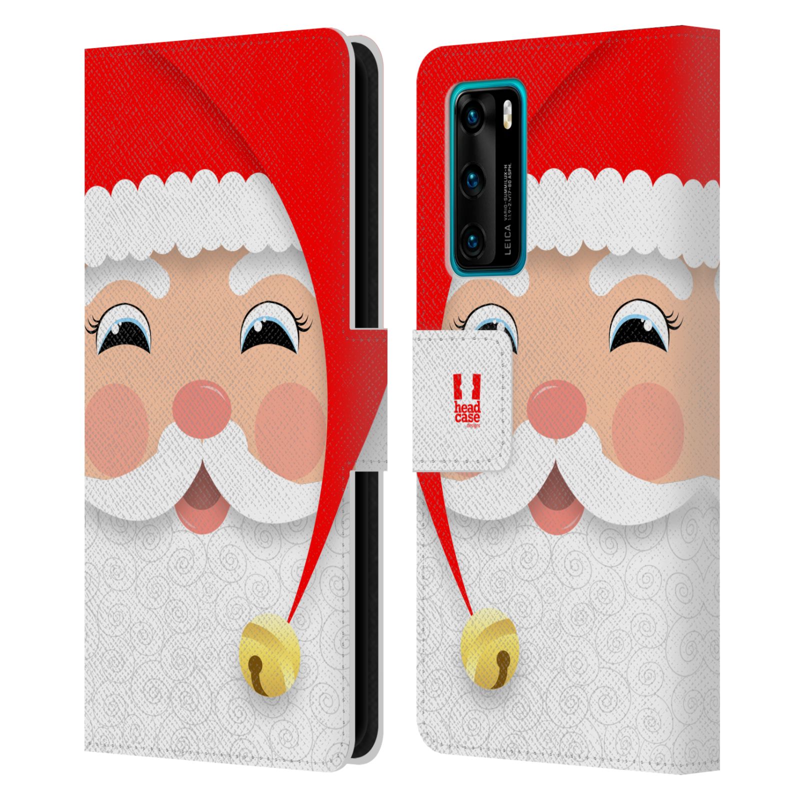 HEAD CASE DESIGNS JOLLY CHRISTMAS LEATHER BOOK WALLET CASE FOR HUAWEI PHONES 4 - Picture 7 of 7