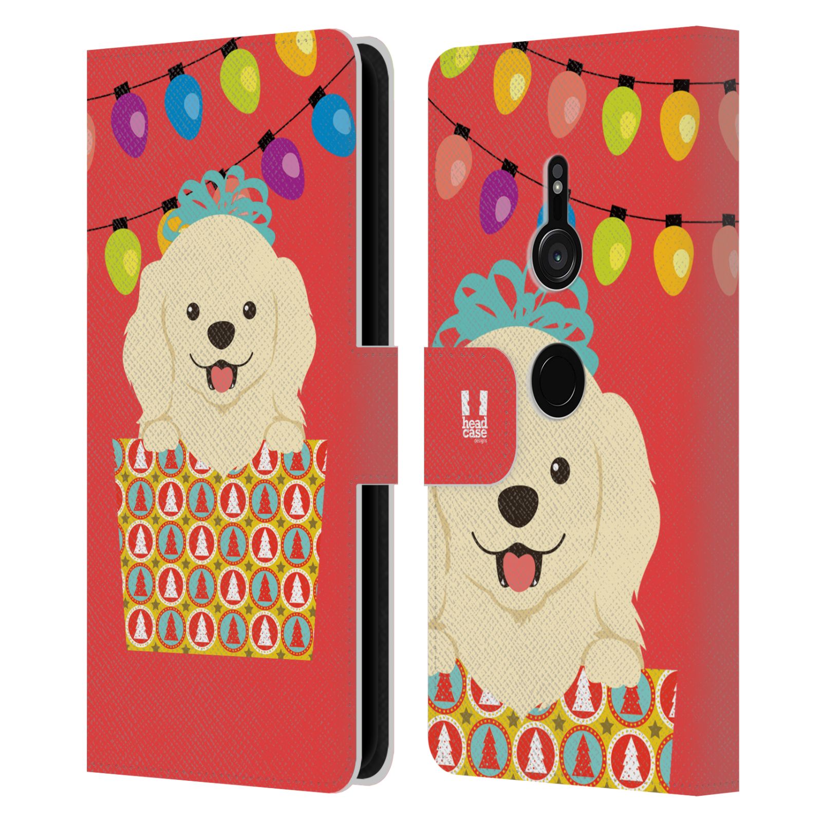 HEAD CASE DESIGNS JOLLY CHRISTMAS TOONS LEATHER BOOK CASE FOR SONY PHONES 1 - Picture 11 of 14