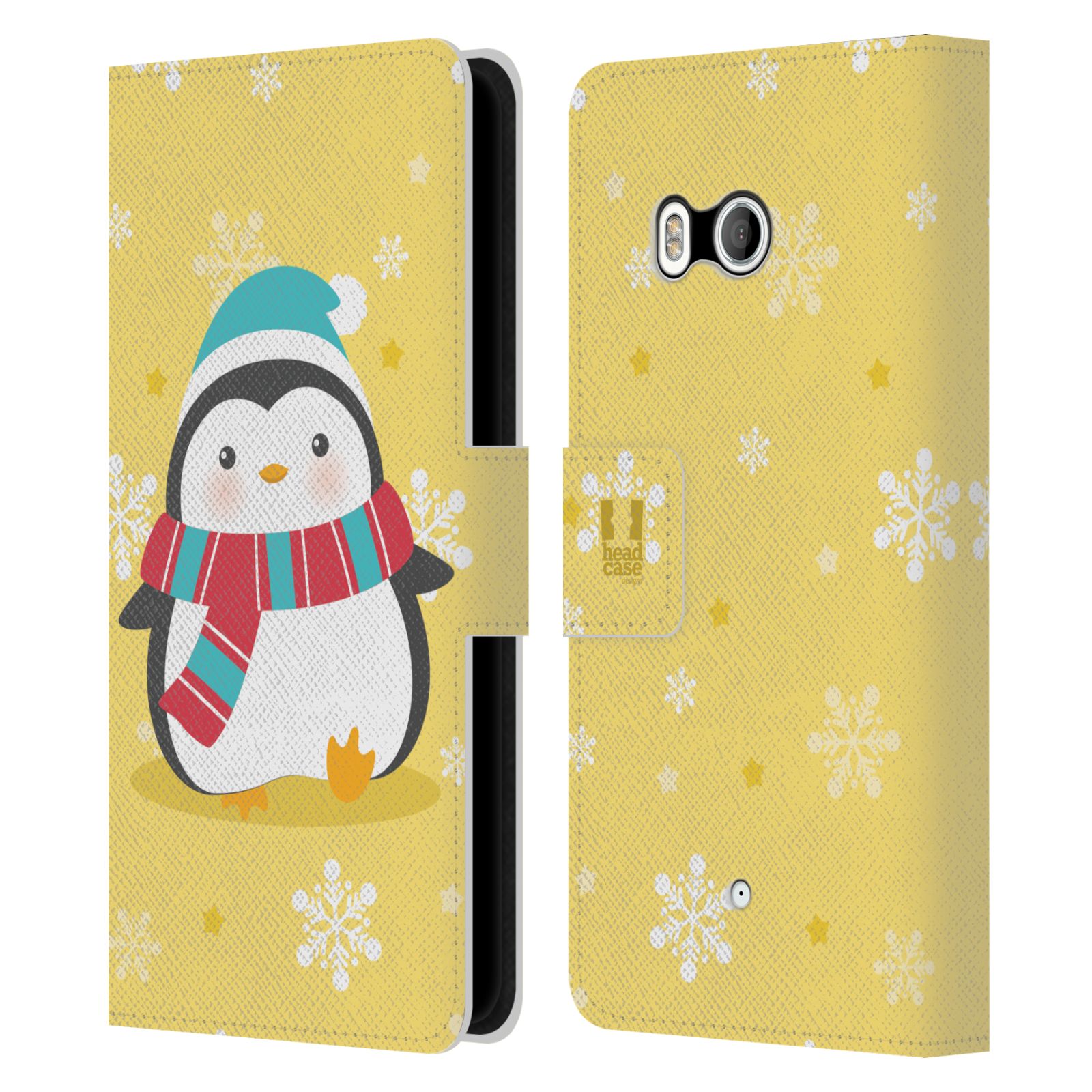 FUNDA HEAD CASE DESIGNS CON DIBUJO DE PINGÜINOS DE NAVIDAD KAWAII PARA TELÉFONOS HTC 1 - Imagen 7 de 7