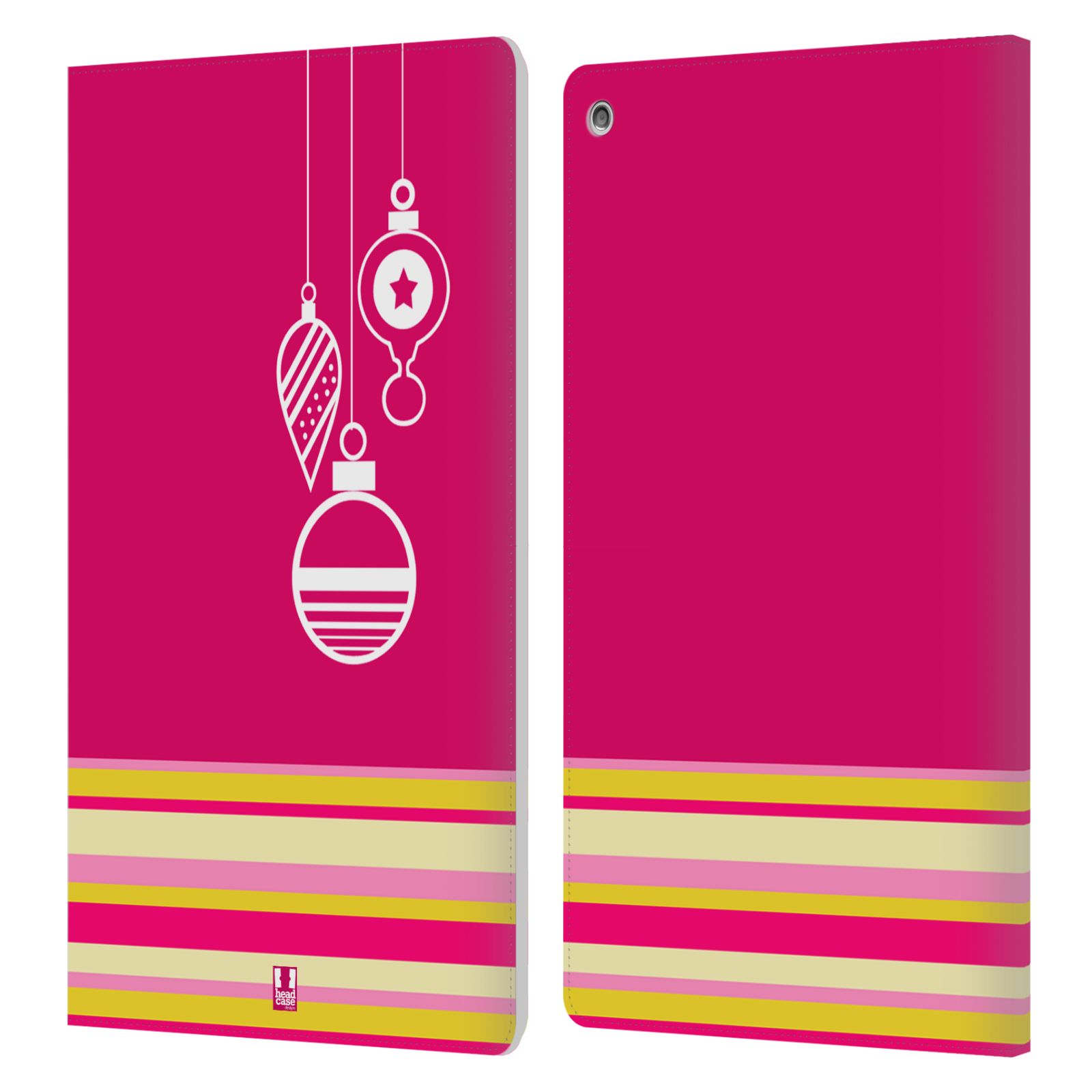 FUNDA HEAD CASE DESIGNS CON DIBUJO DE CUERO COLECCIÓN NAVIDAD PARA AMAZON FIRE - Imagen 7 de 15
