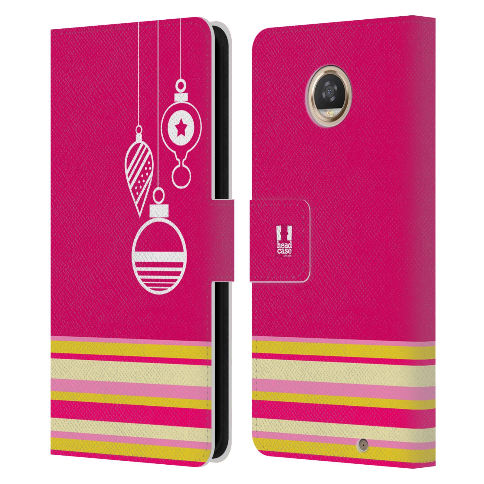 HEAD CASE DESIGNS MIX CHRISTMAS COLLECTION LEATHER BOOK CASE FOR MOTOROLA PHONES - Picture 7 of 14